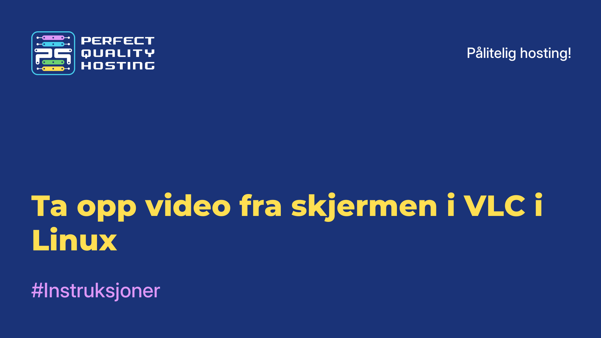 Ta opp video fra skjermen i VLC i Linux