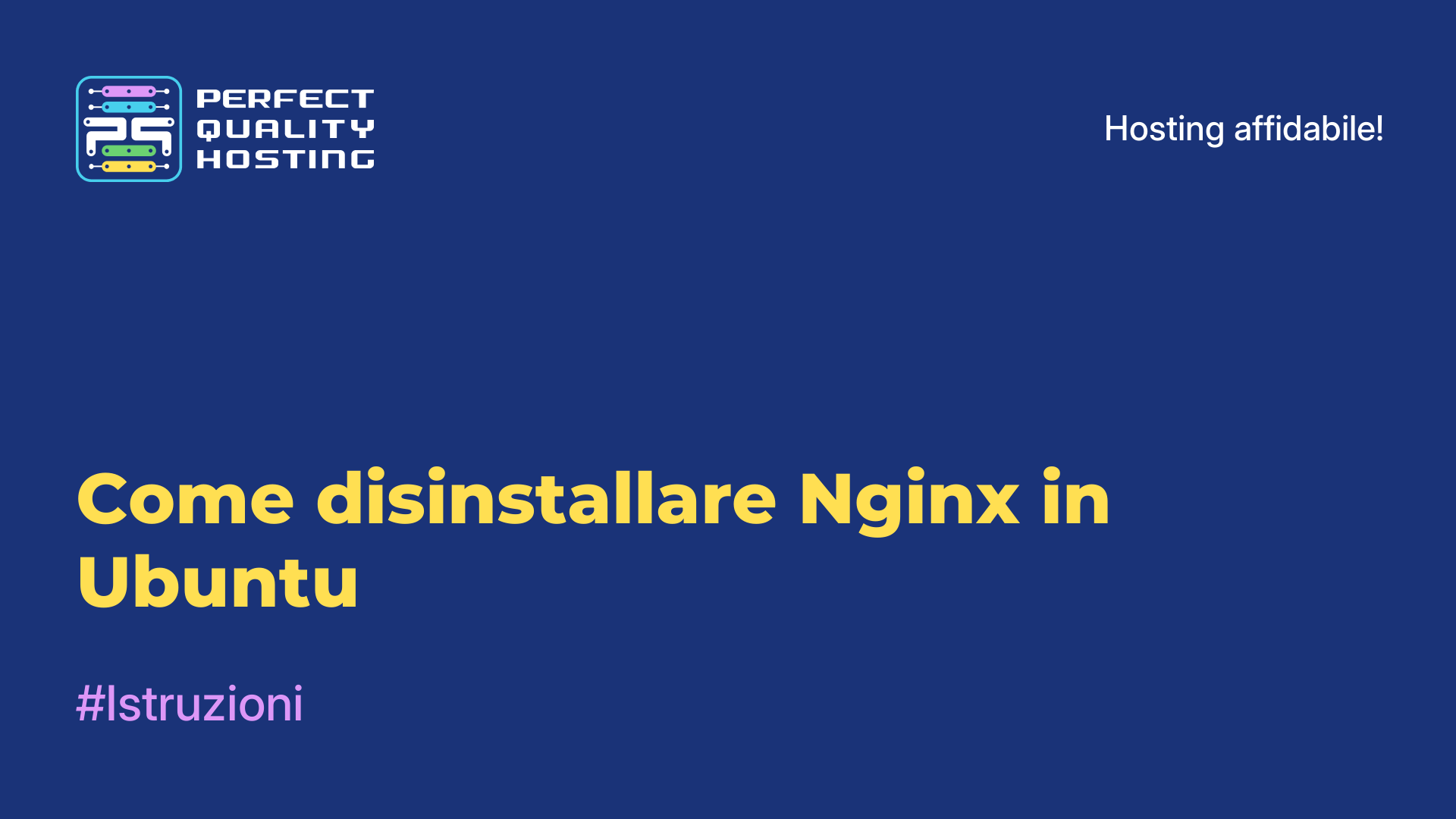 Come disinstallare Nginx in Ubuntu