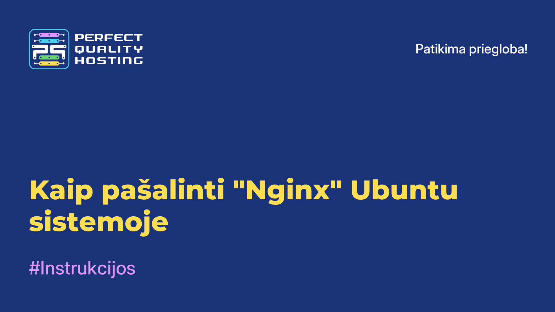 Kaip pašalinti "Nginx" Ubuntu sistemoje