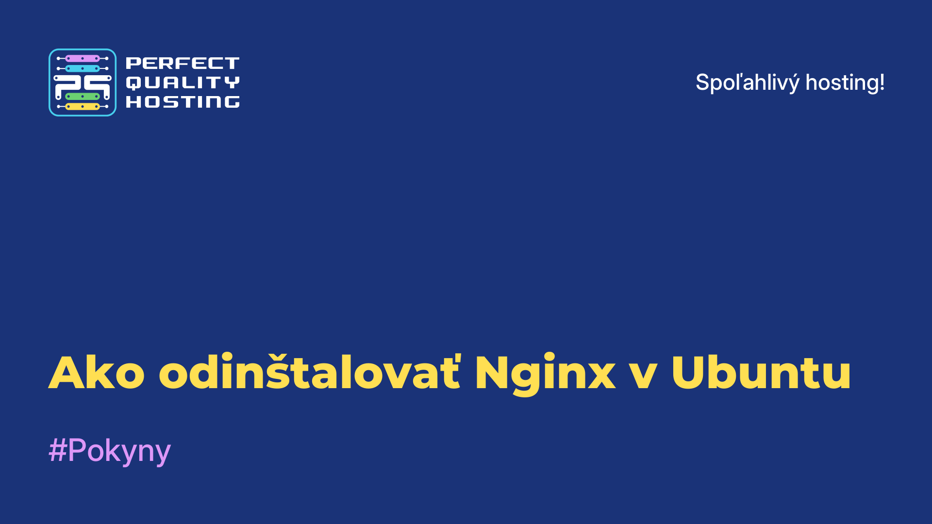 Ako odinštalovať Nginx v Ubuntu