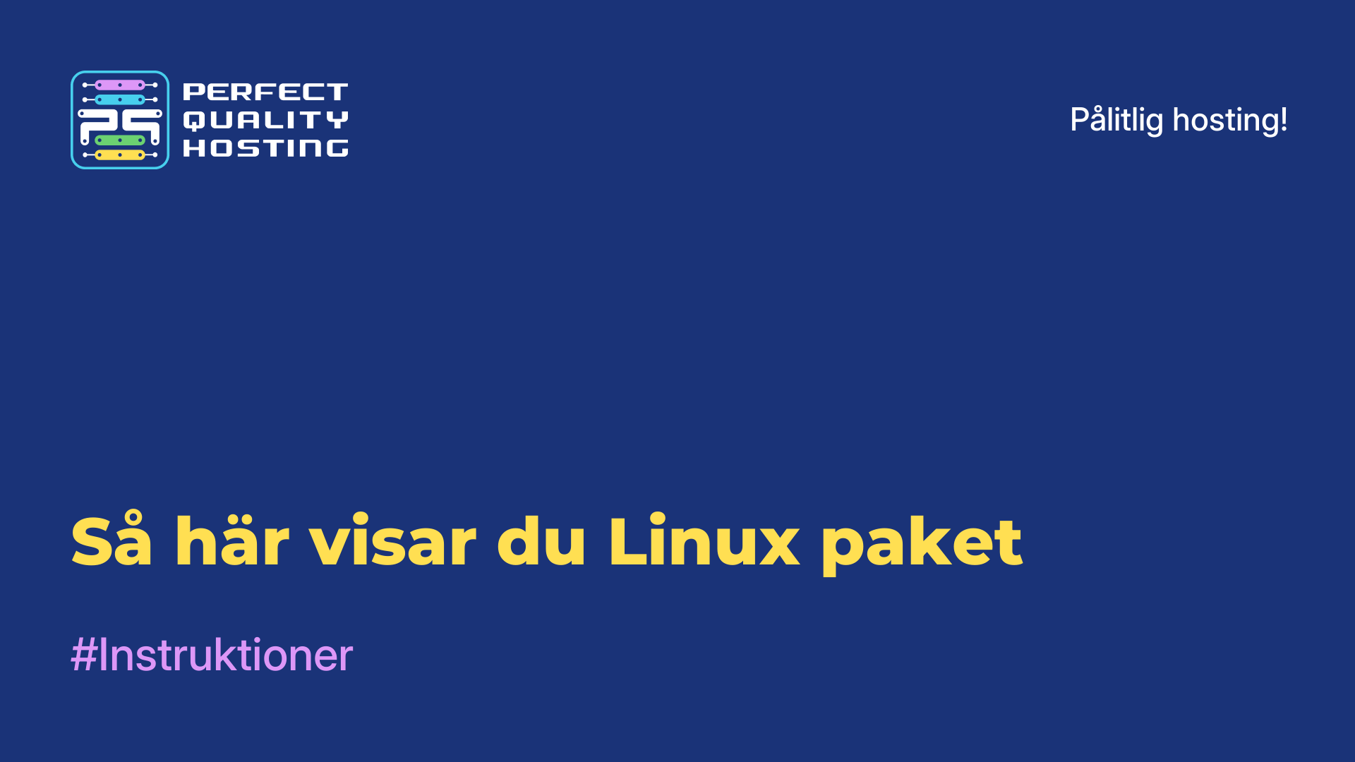 Så här visar du Linux-paket