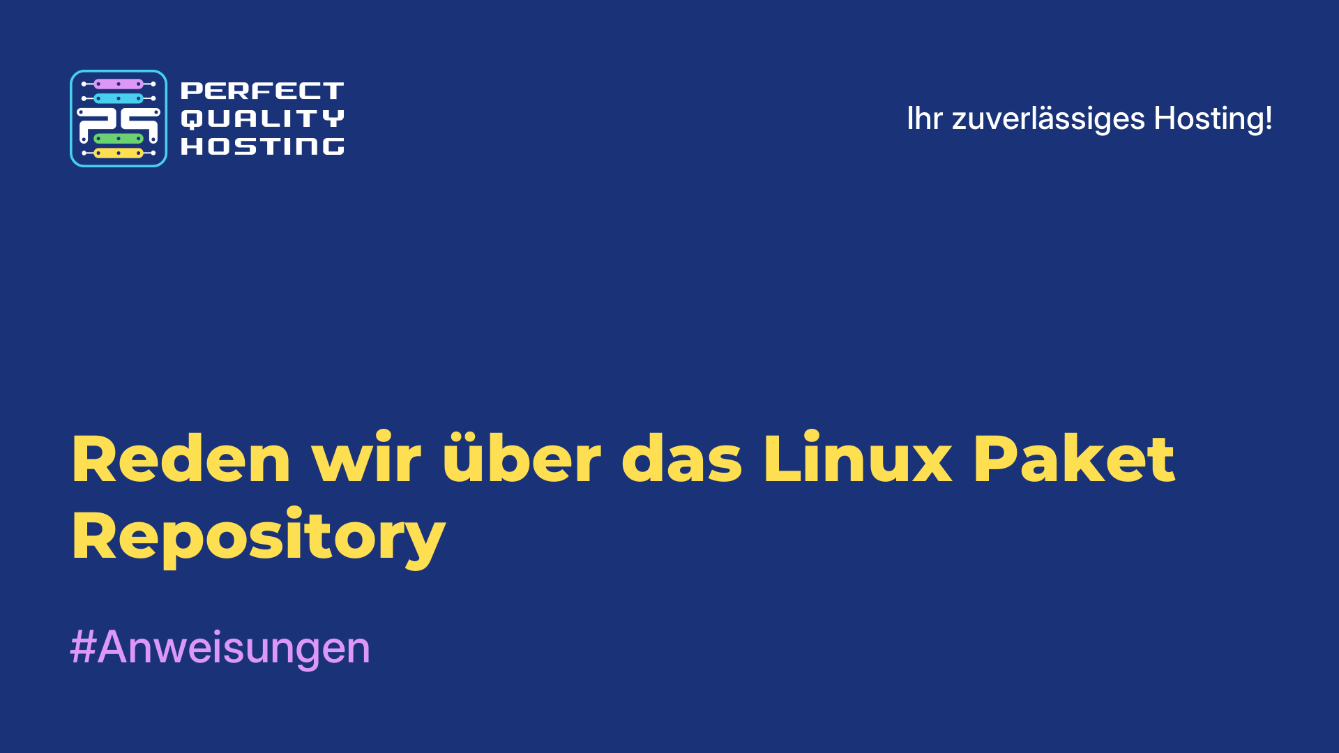 Reden wir über das Linux-Paket-Repository