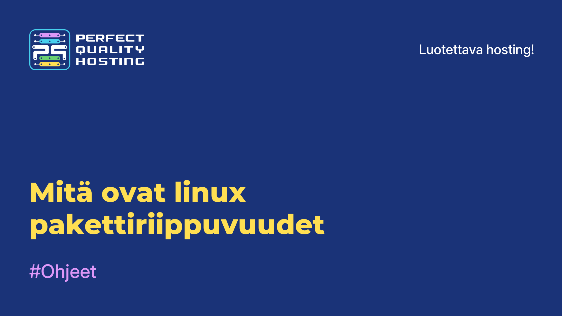 Mitä ovat linux-pakettiriippuvuudet