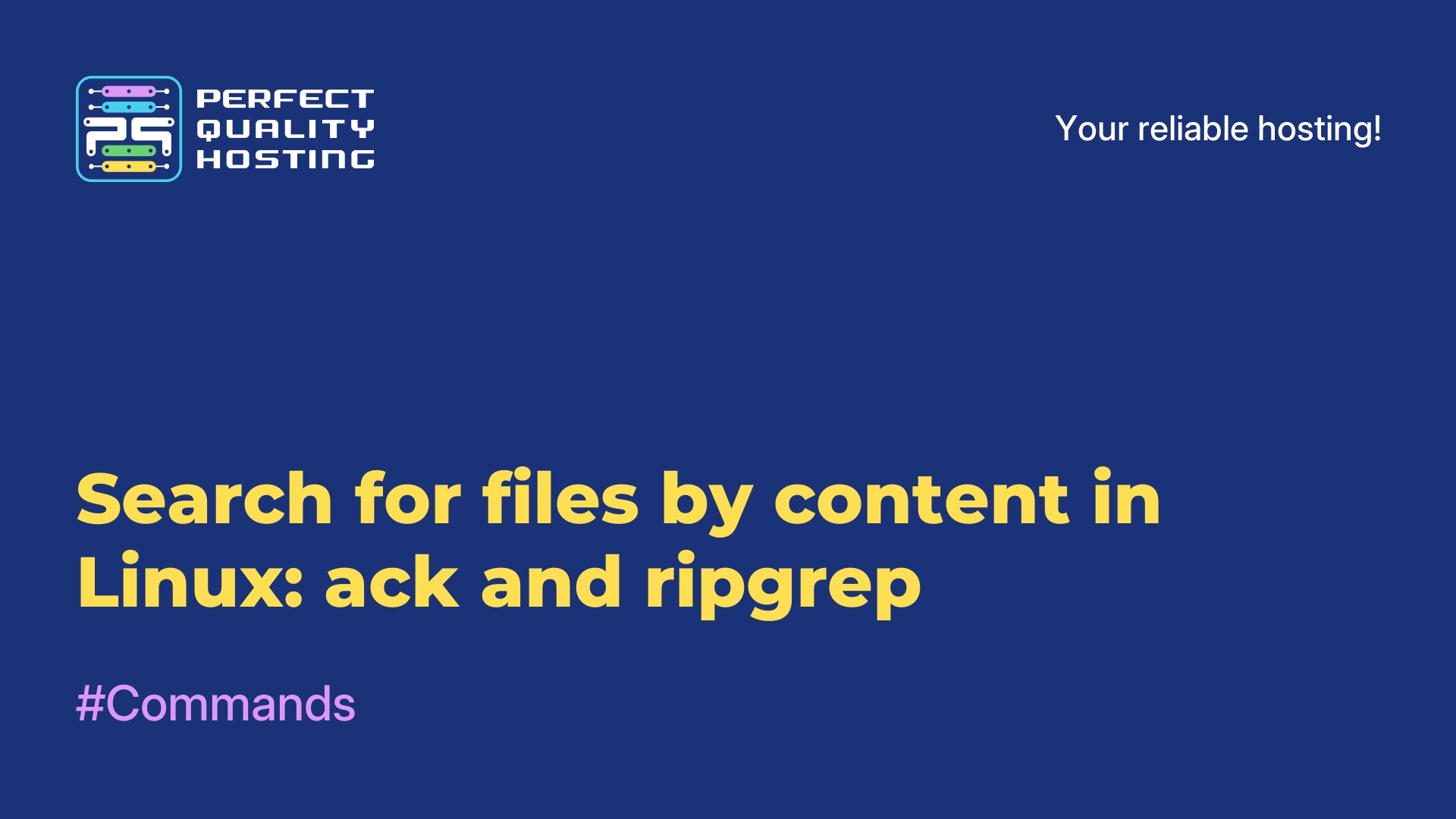 Search for files by content in Linux: ack and ripgrep