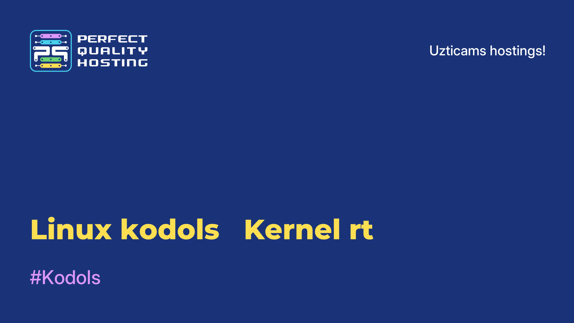 Linux kodols - Kernel-rt