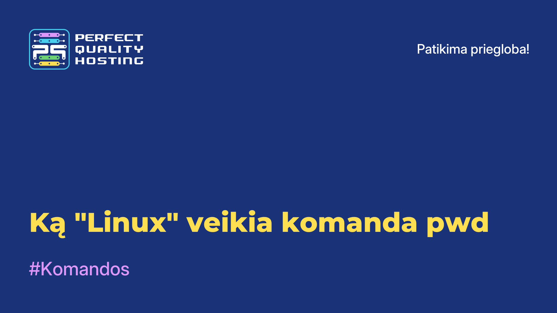 Ką "Linux" veikia komanda pwd