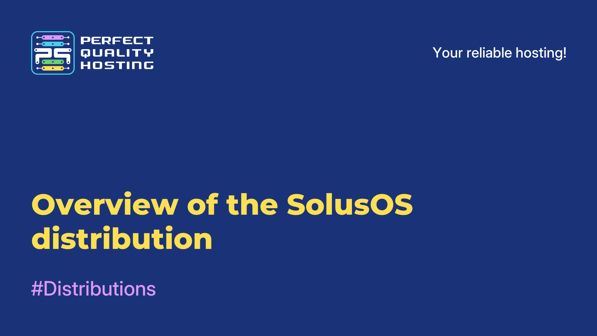 Overview of the SolusOS distribution