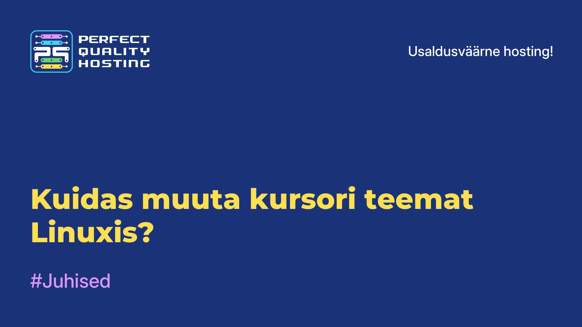 Kuidas muuta kursori teemat Linuxis?