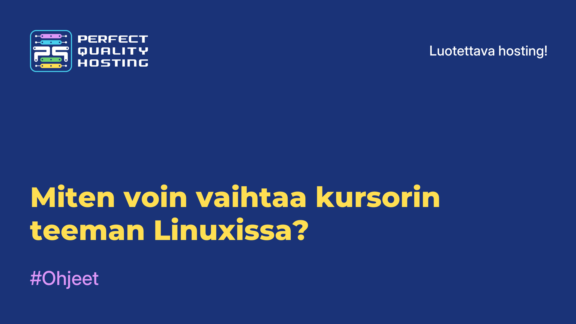 Miten voin vaihtaa kursorin teeman Linuxissa?