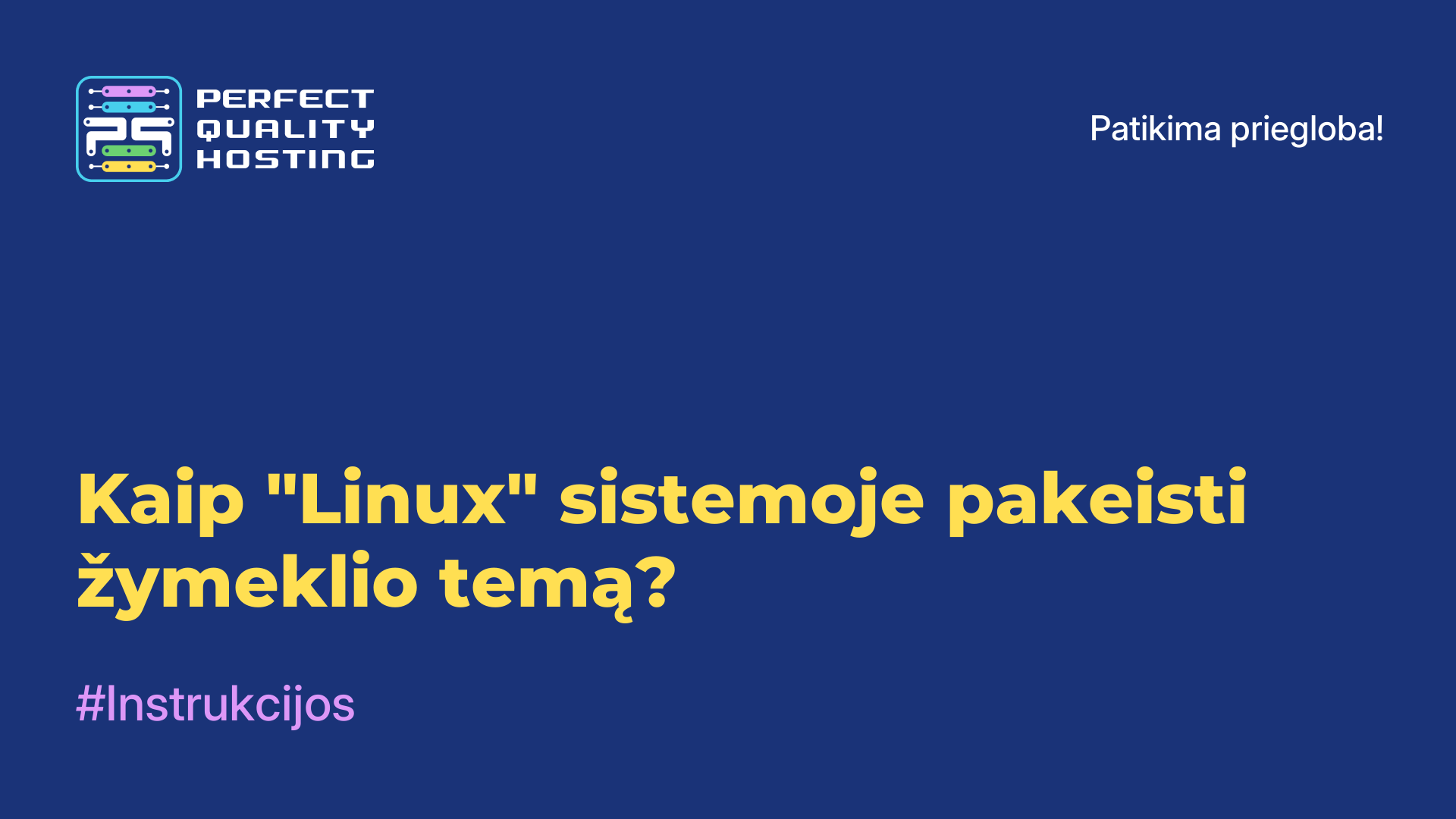 Kaip "Linux" sistemoje pakeisti žymeklio temą?