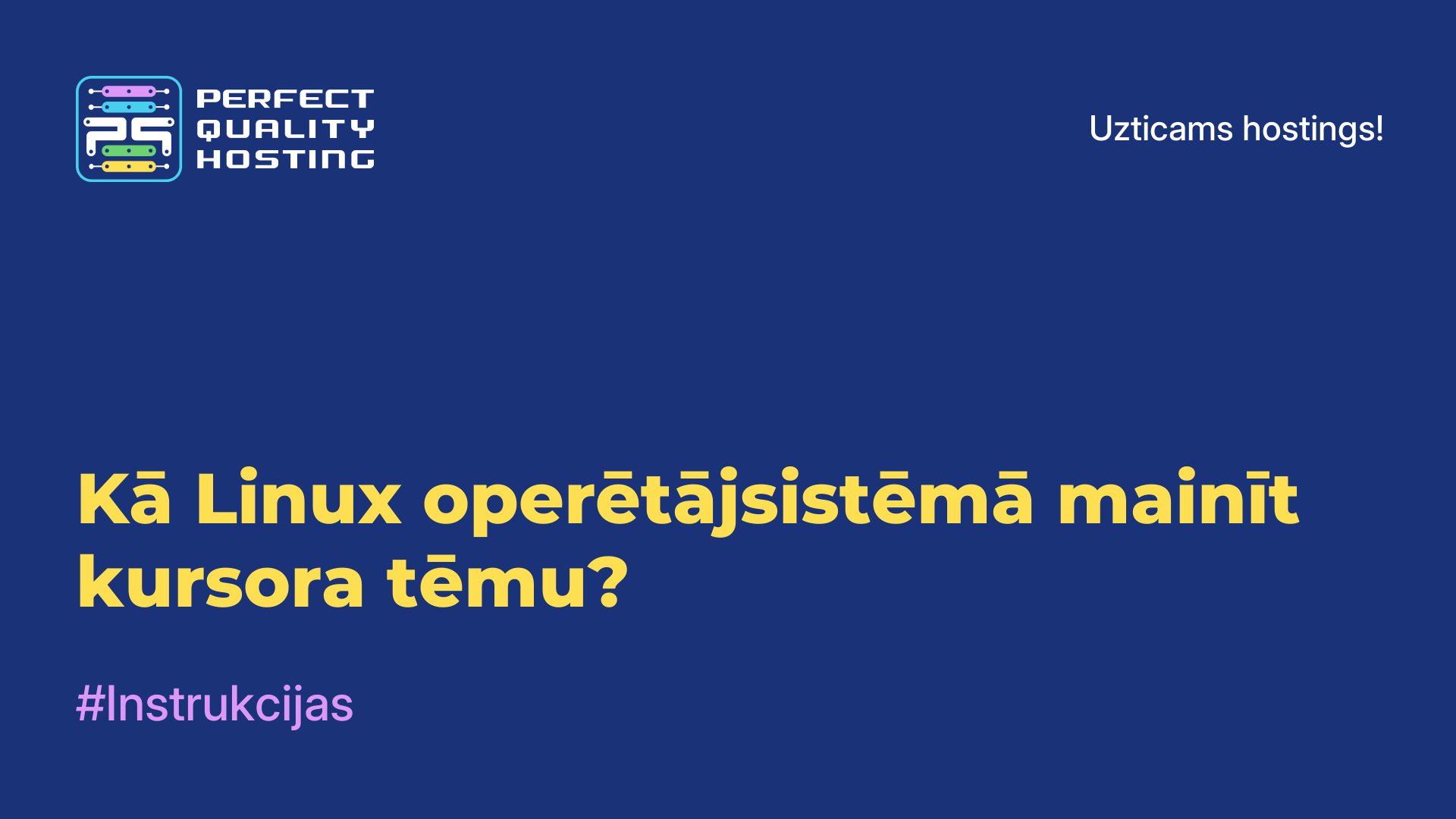 Kā Linux operētājsistēmā mainīt kursora tēmu?