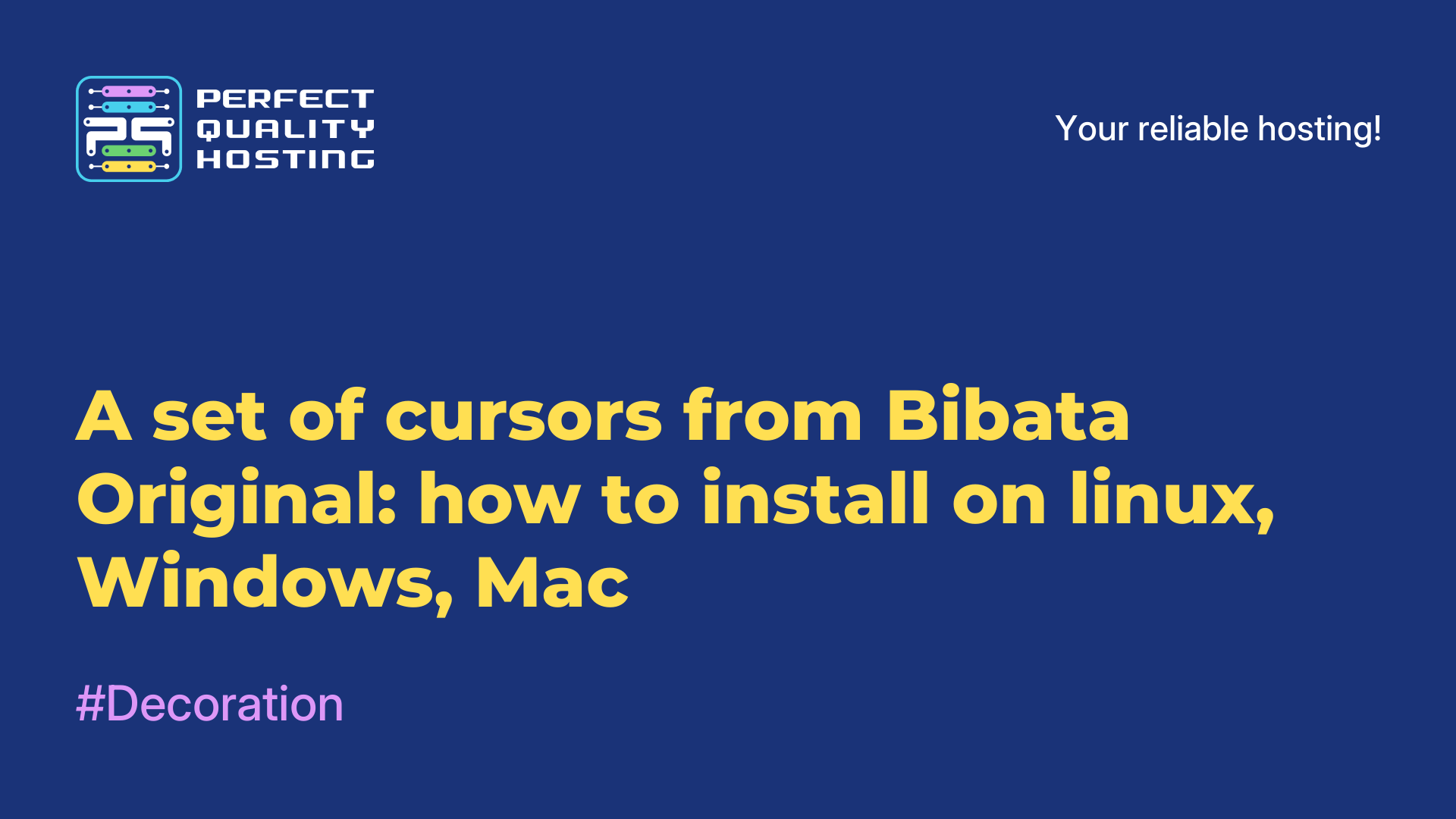 A set of cursors from Bibata Original: how to install on linux, Windows, Mac