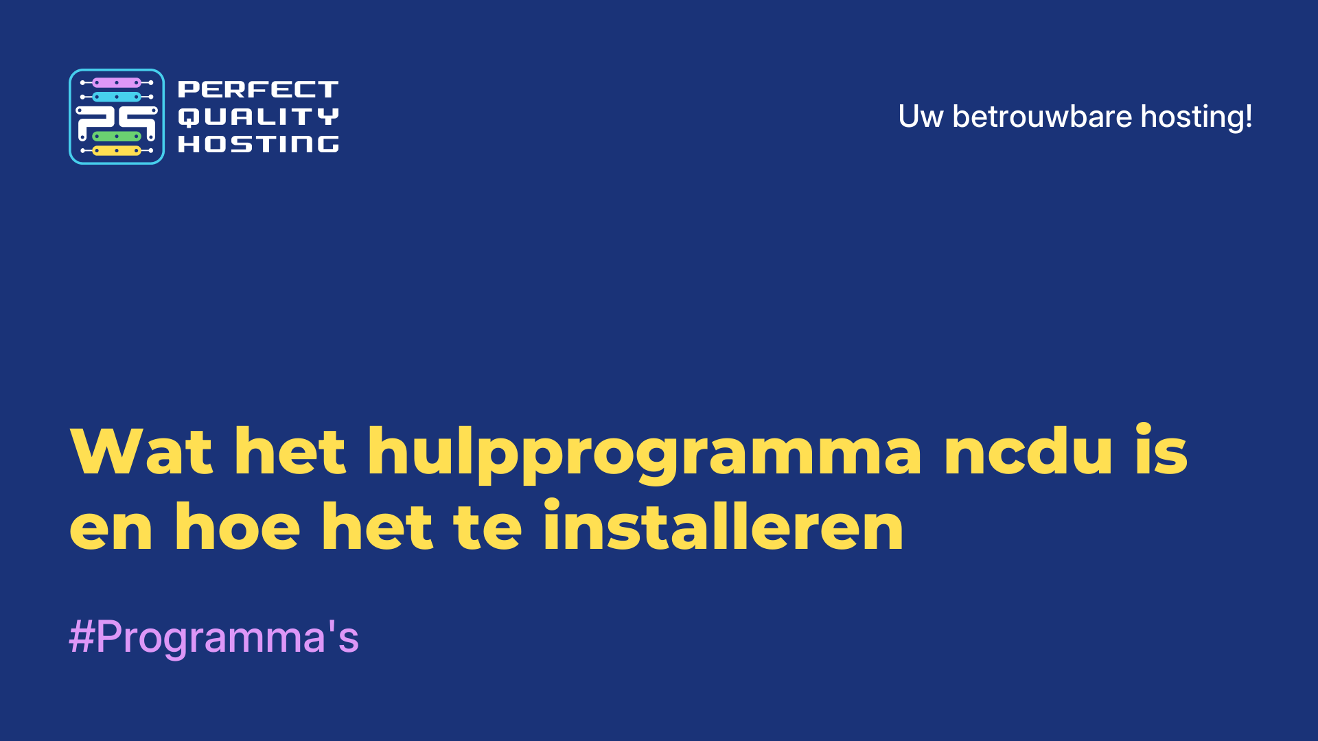 Wat het hulpprogramma ncdu is en hoe het te installeren