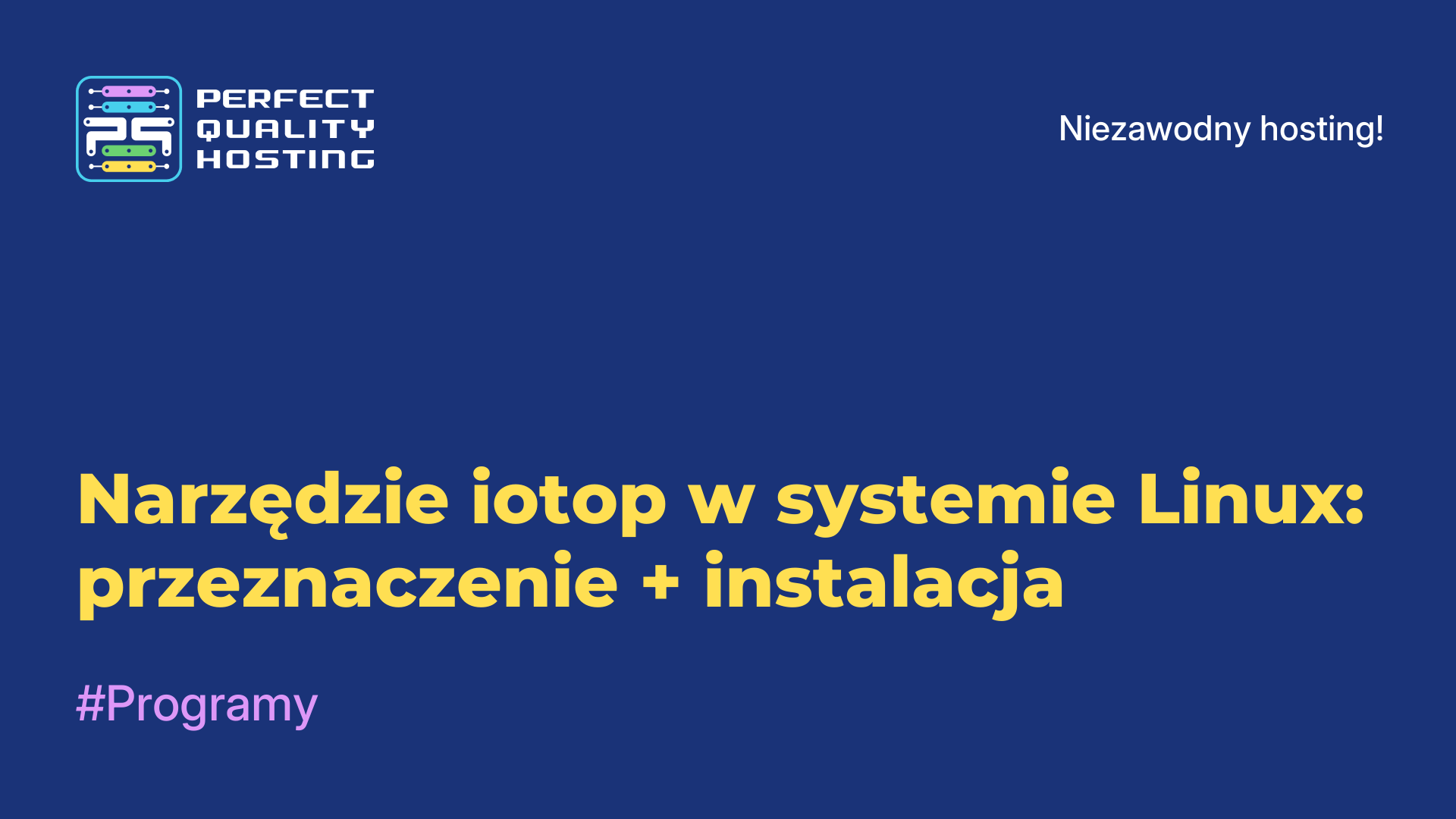 Narzędzie iotop w systemie Linux: przeznaczenie + instalacja