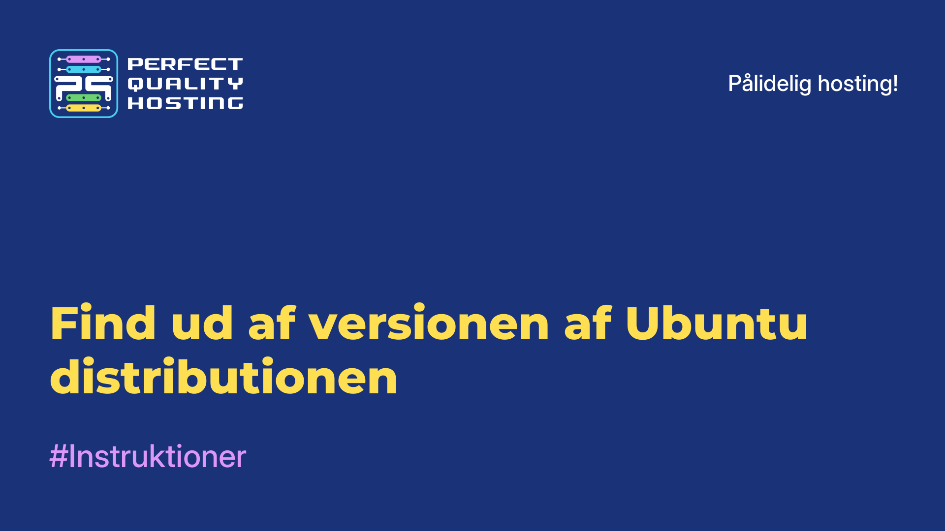 Find ud af versionen af Ubuntu-distributionen