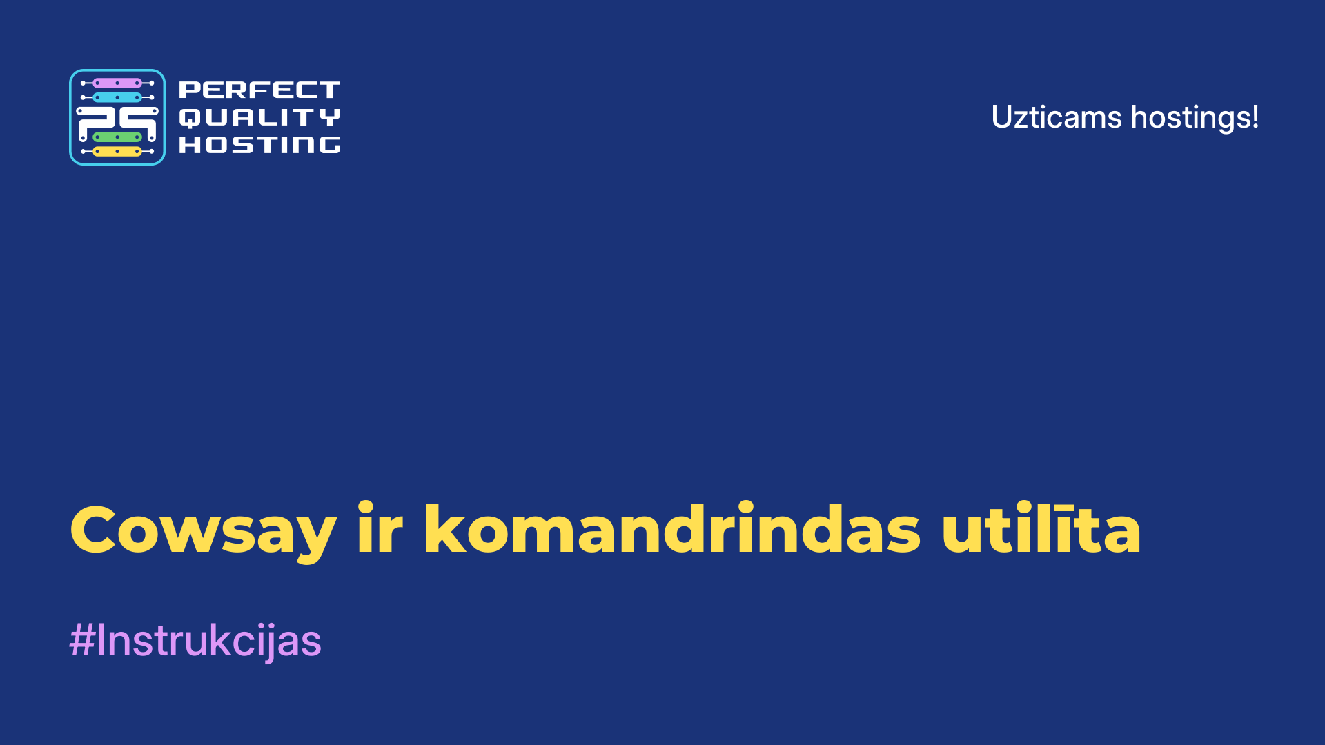 Cowsay ir komandrindas utilīta