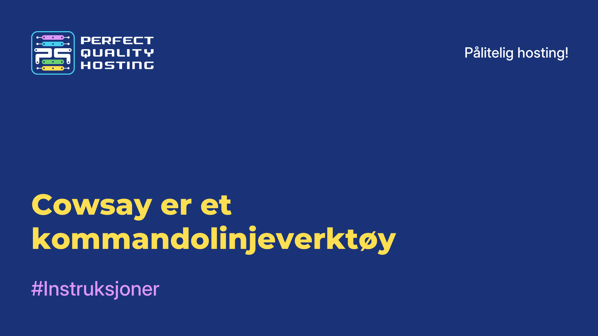 Cowsay er et kommandolinjeverktøy