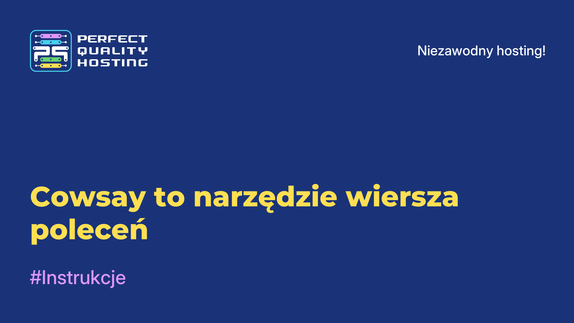 Cowsay to narzędzie wiersza poleceń