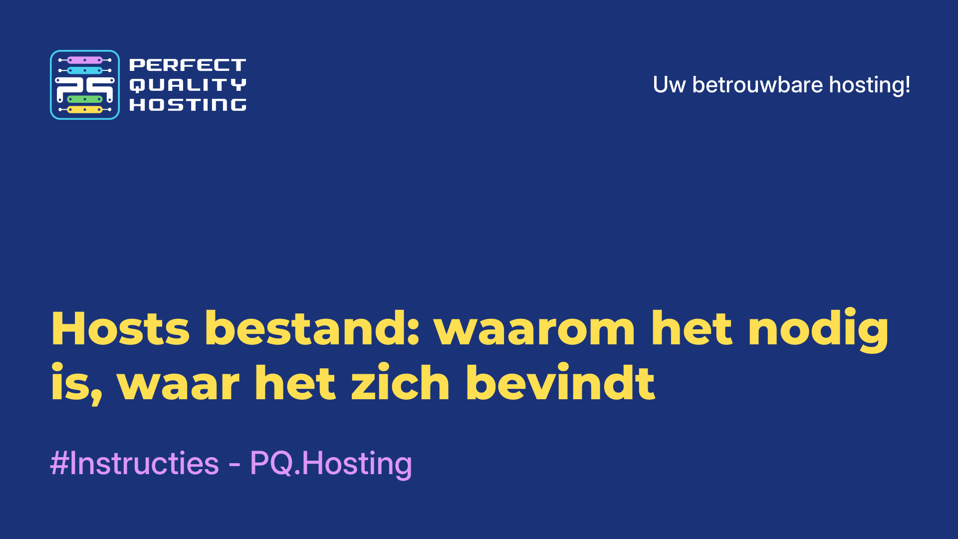 Hosts-bestand: waarom het nodig is, waar het zich bevindt