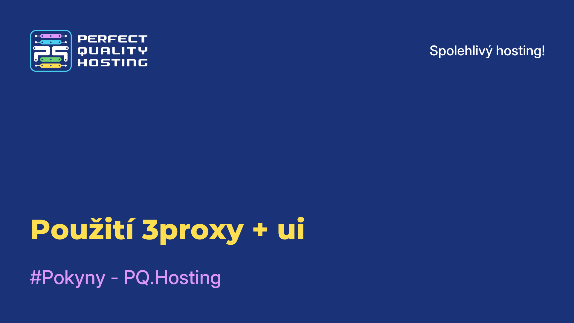 Použití 3proxy + ui