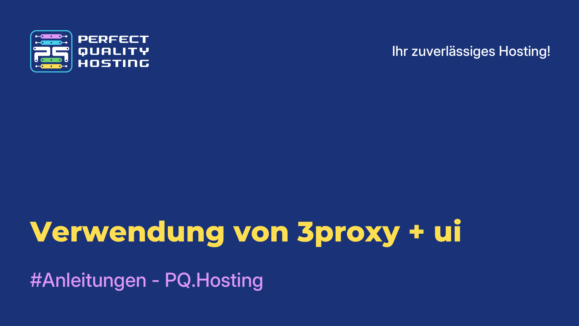 Verwendung von 3proxy + ui