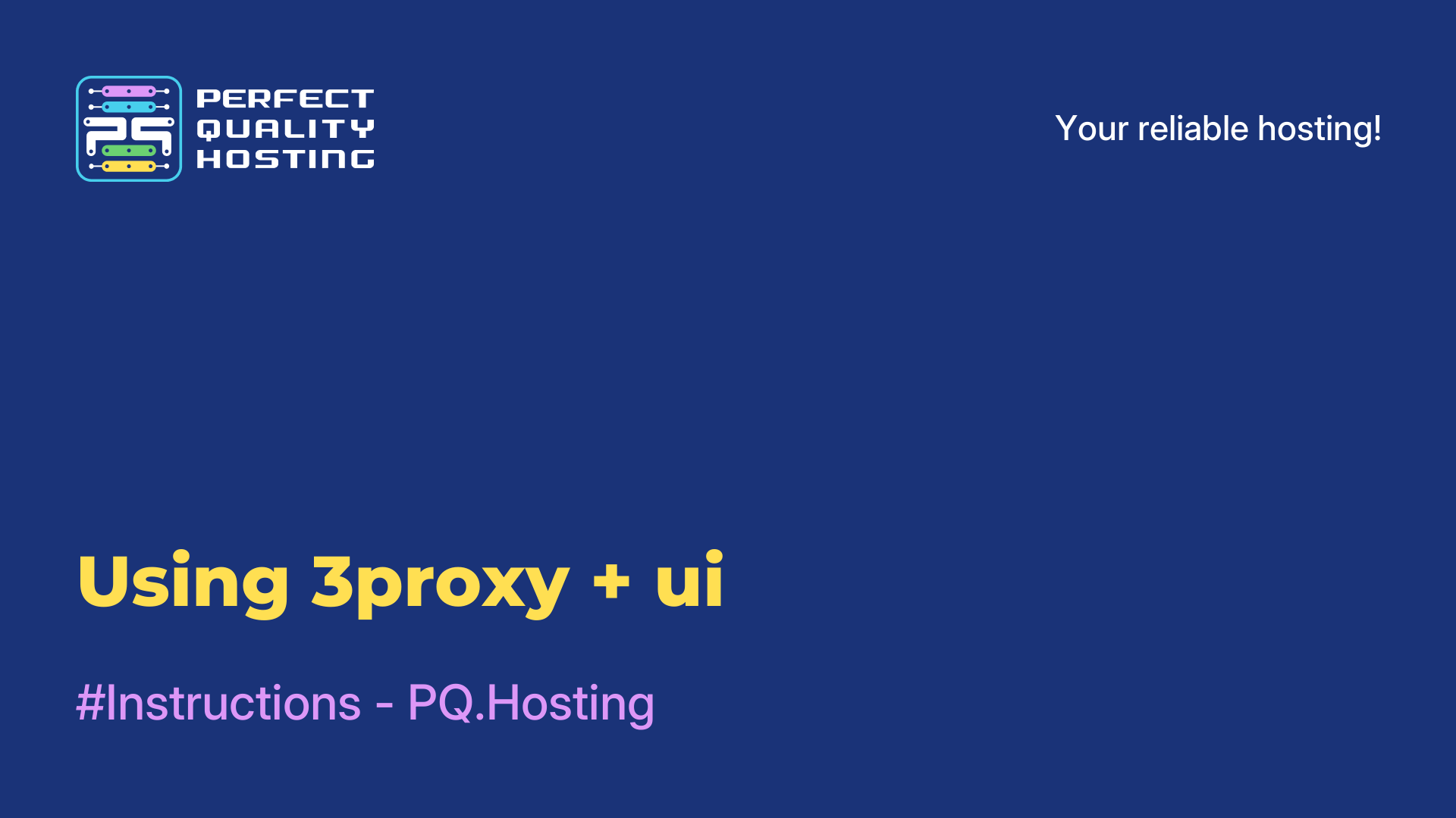 Using 3proxy + ui