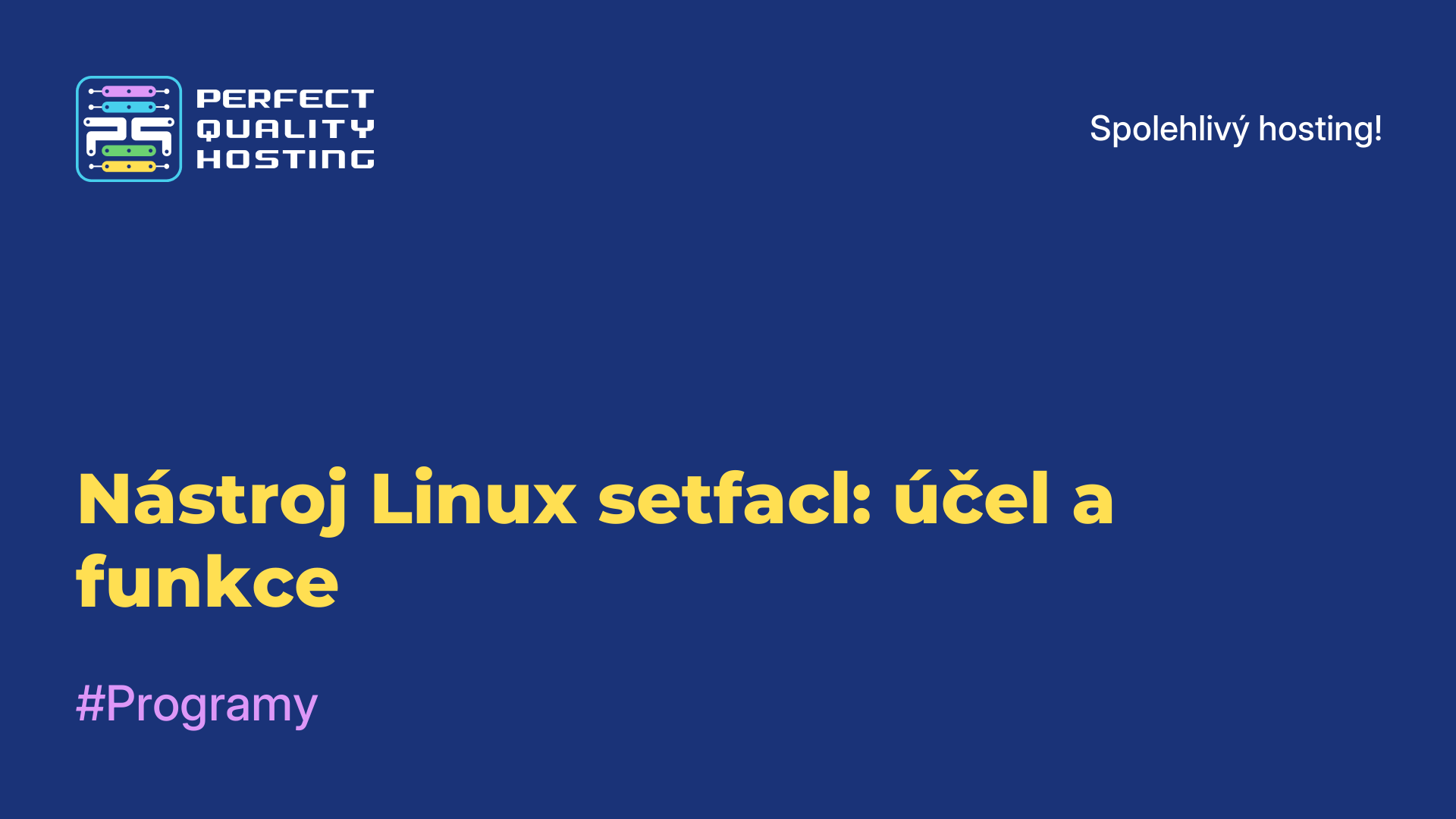 Nástroj Linux setfacl: účel a funkce