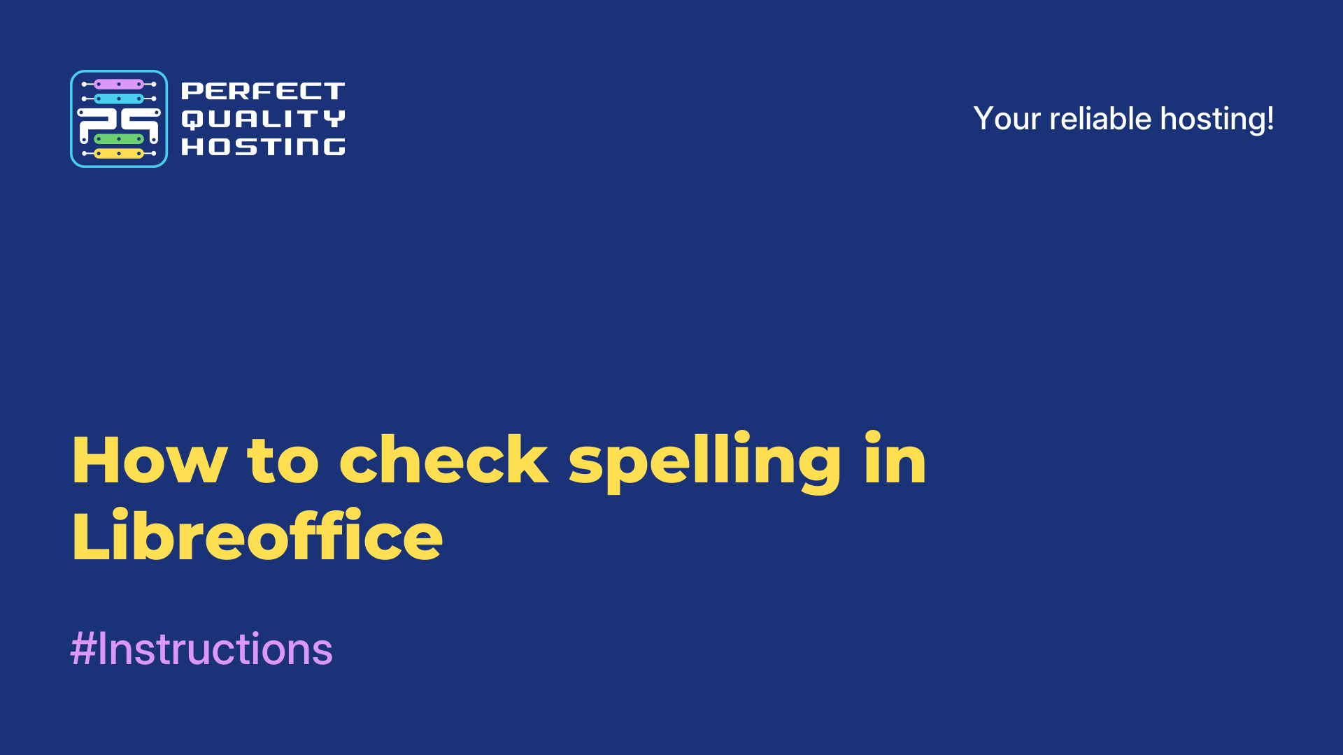 How to check spelling in Libreoffice