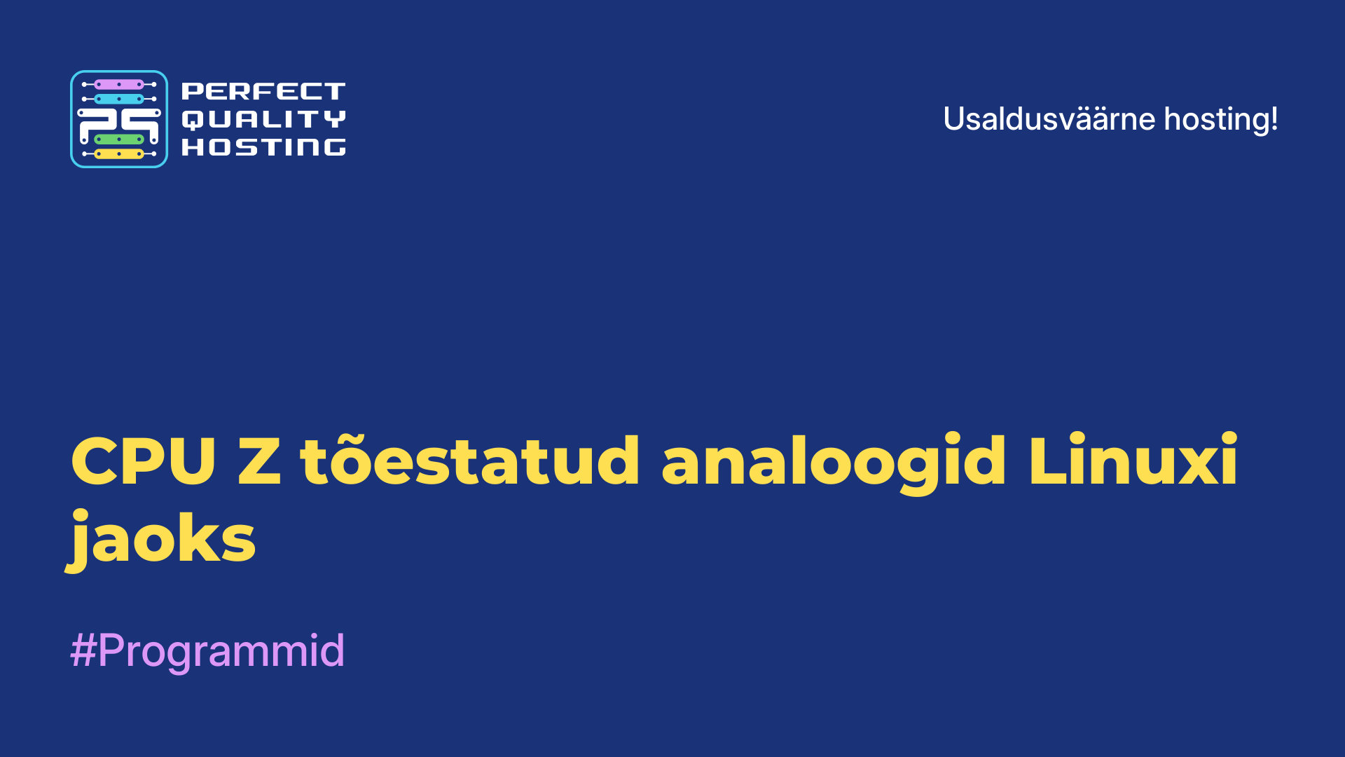 CPU-Z tõestatud analoogid Linuxi jaoks