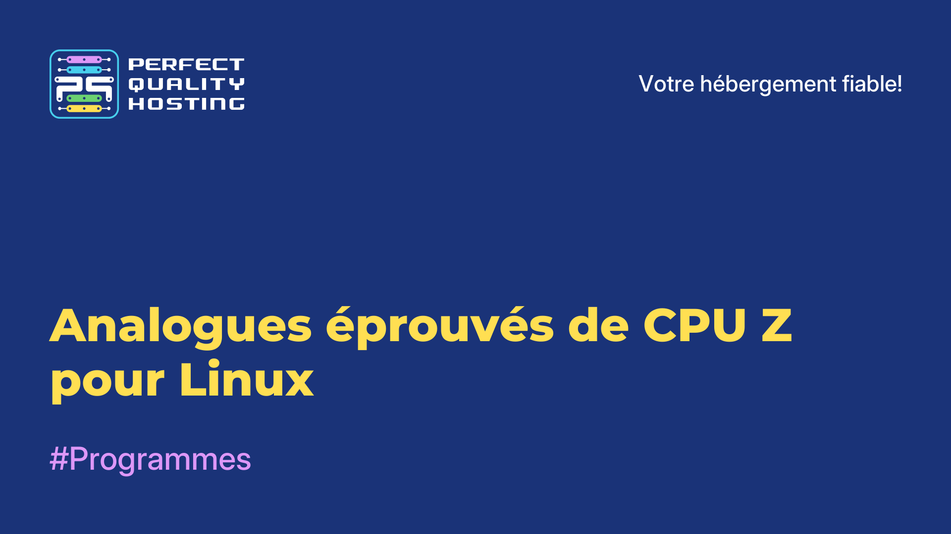 Analogues éprouvés de CPU-Z pour Linux