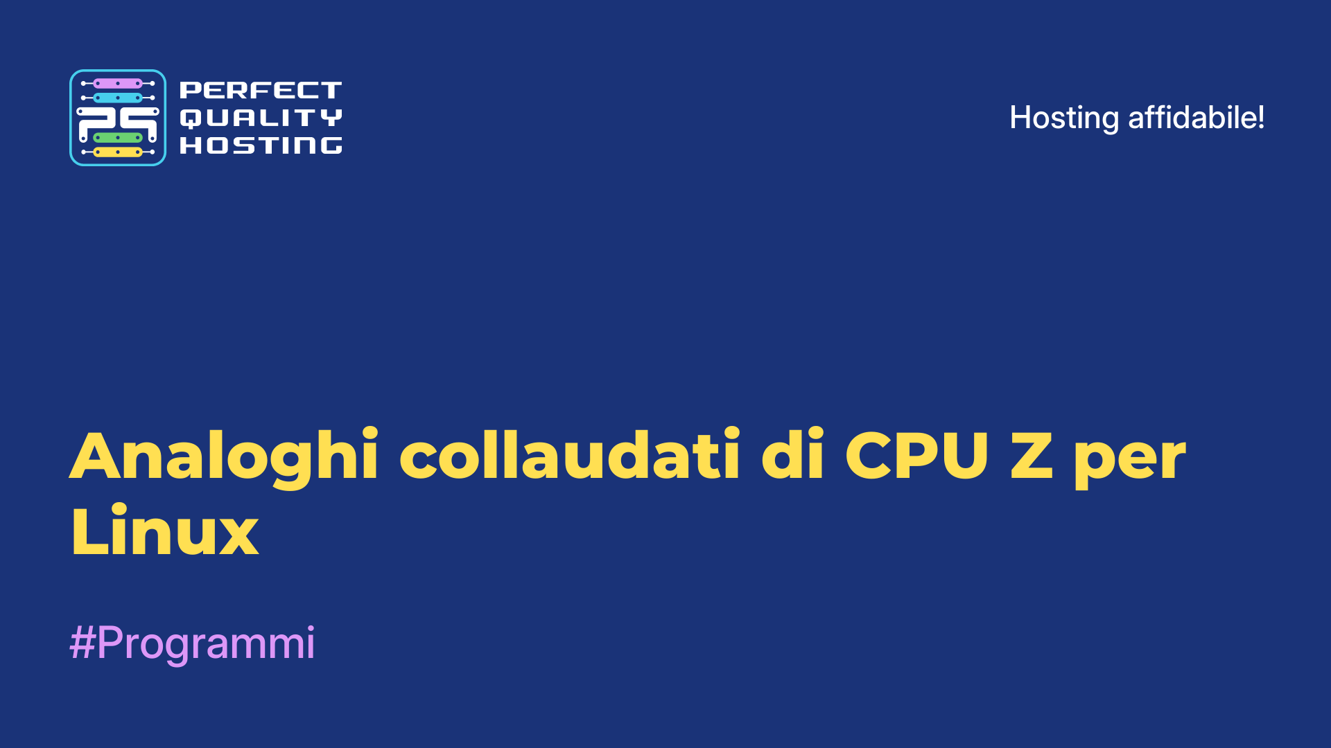 Analoghi collaudati di CPU-Z per Linux