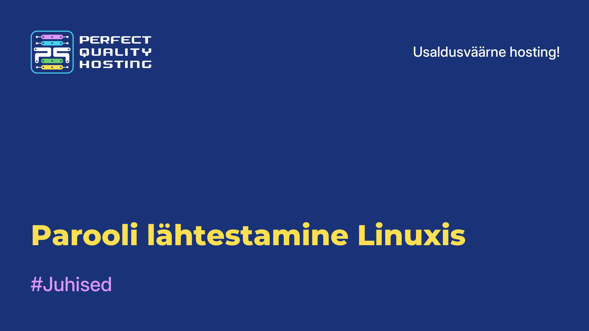 Parooli lähtestamine Linuxis