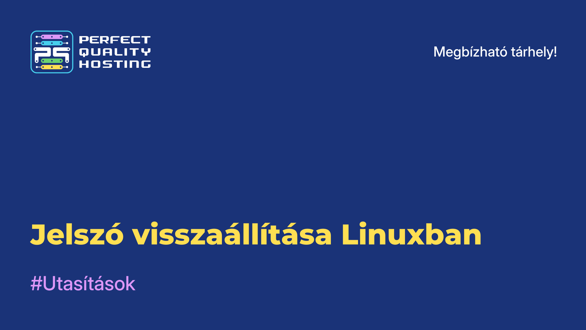 Jelszó visszaállítása Linuxban