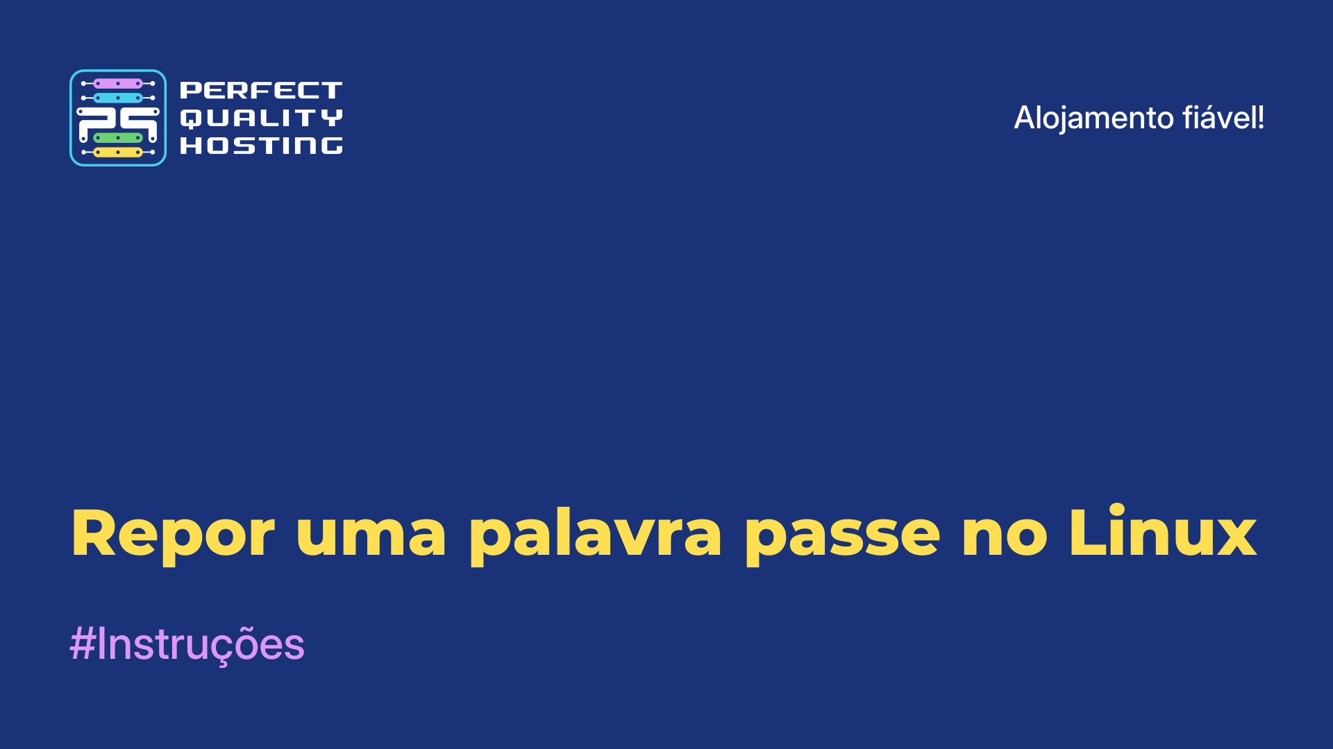 Repor uma palavra-passe no Linux