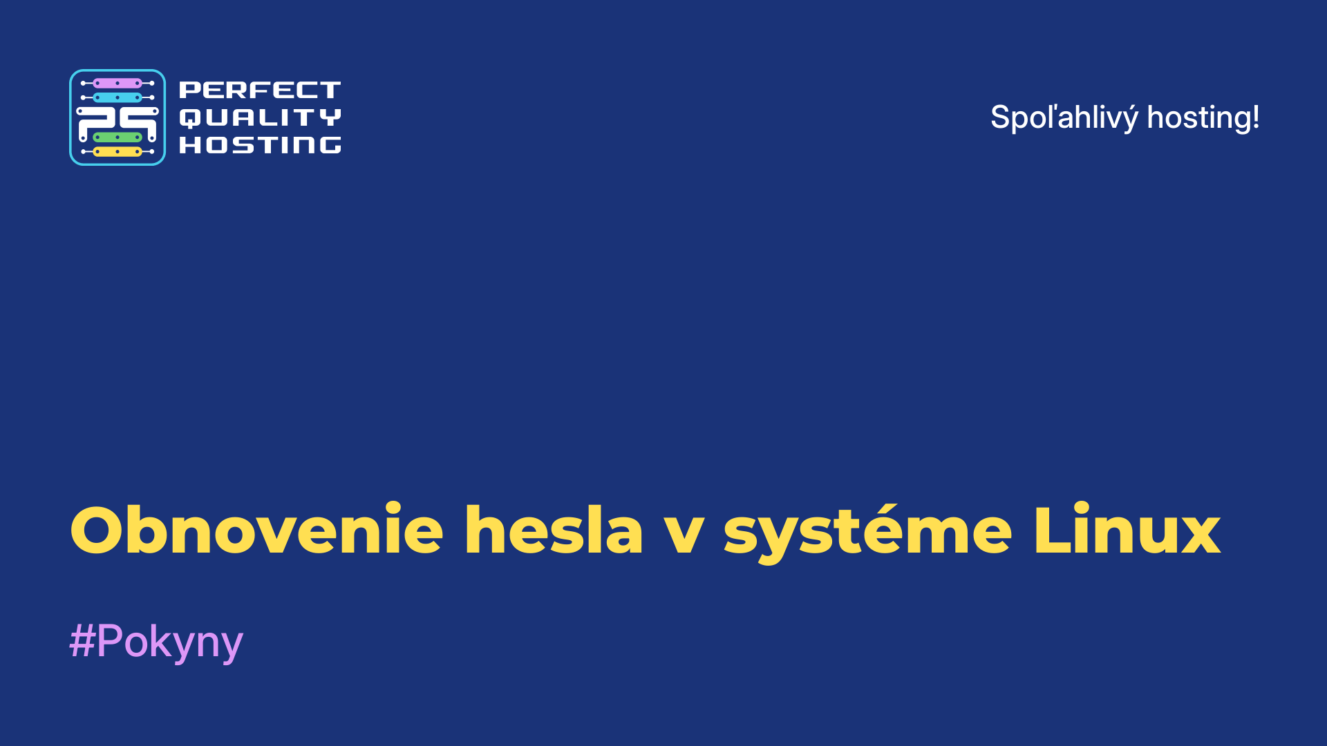 Obnovenie hesla v systéme Linux