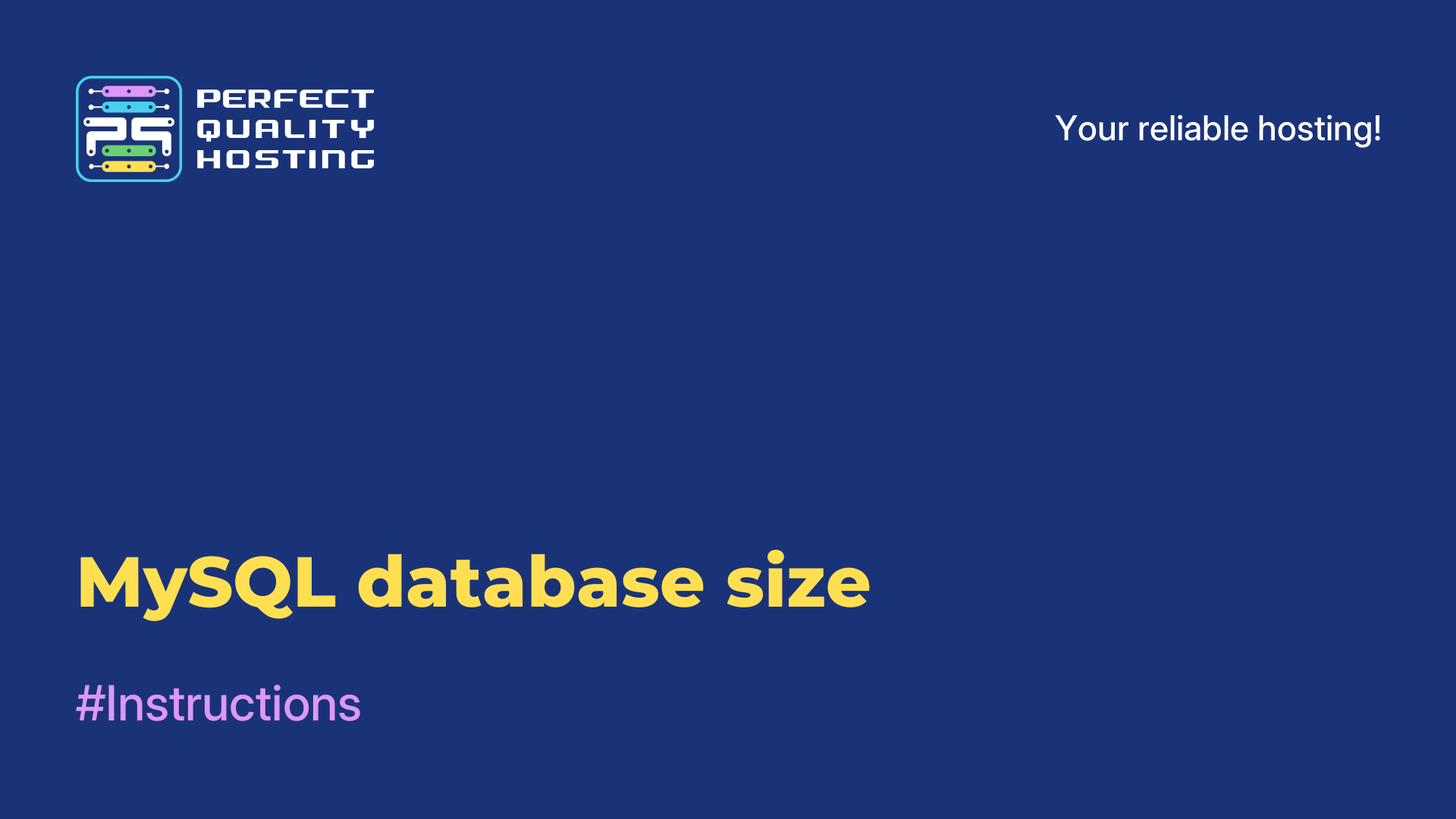 MySQL database size