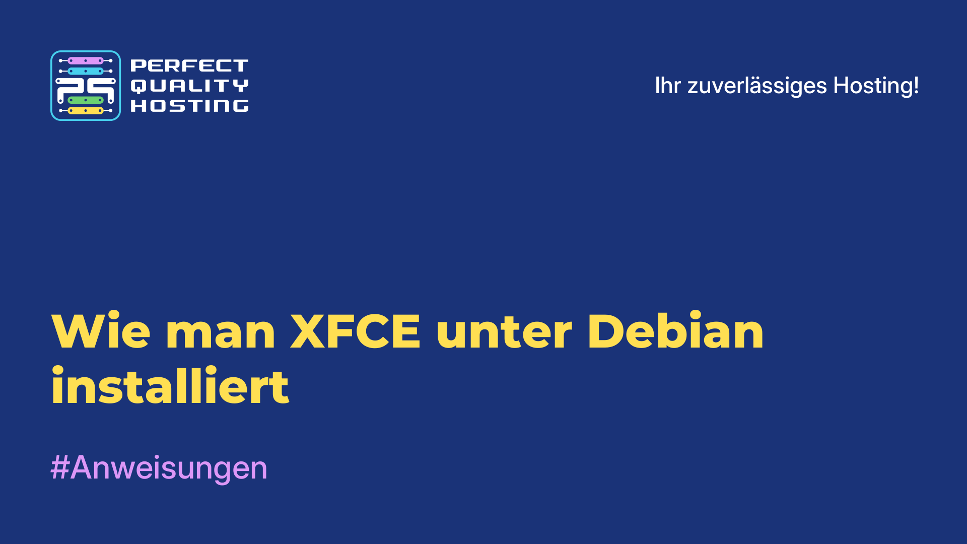 Wie man XFCE unter Debian installiert