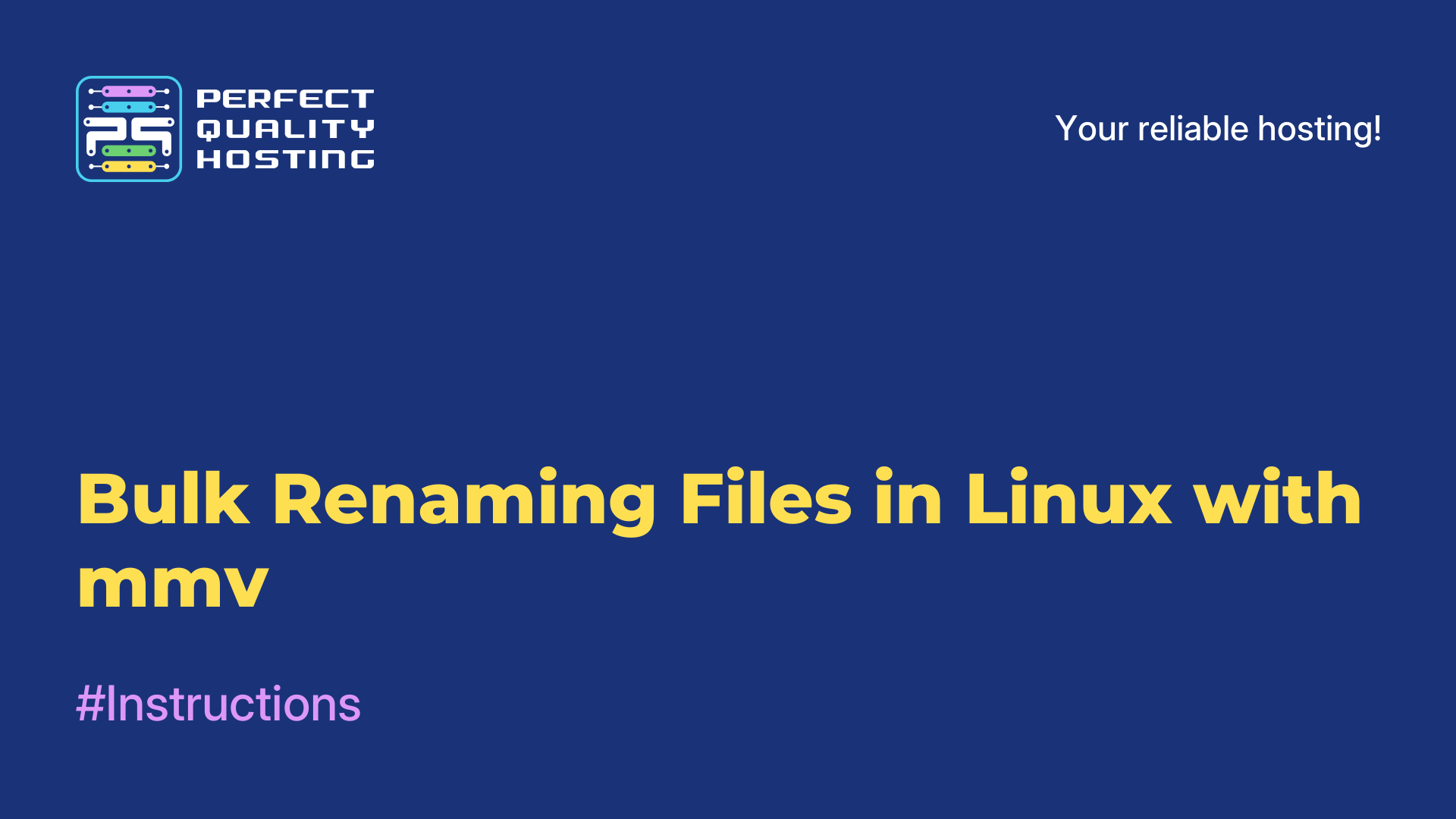 Bulk Renaming Files in Linux with mmv