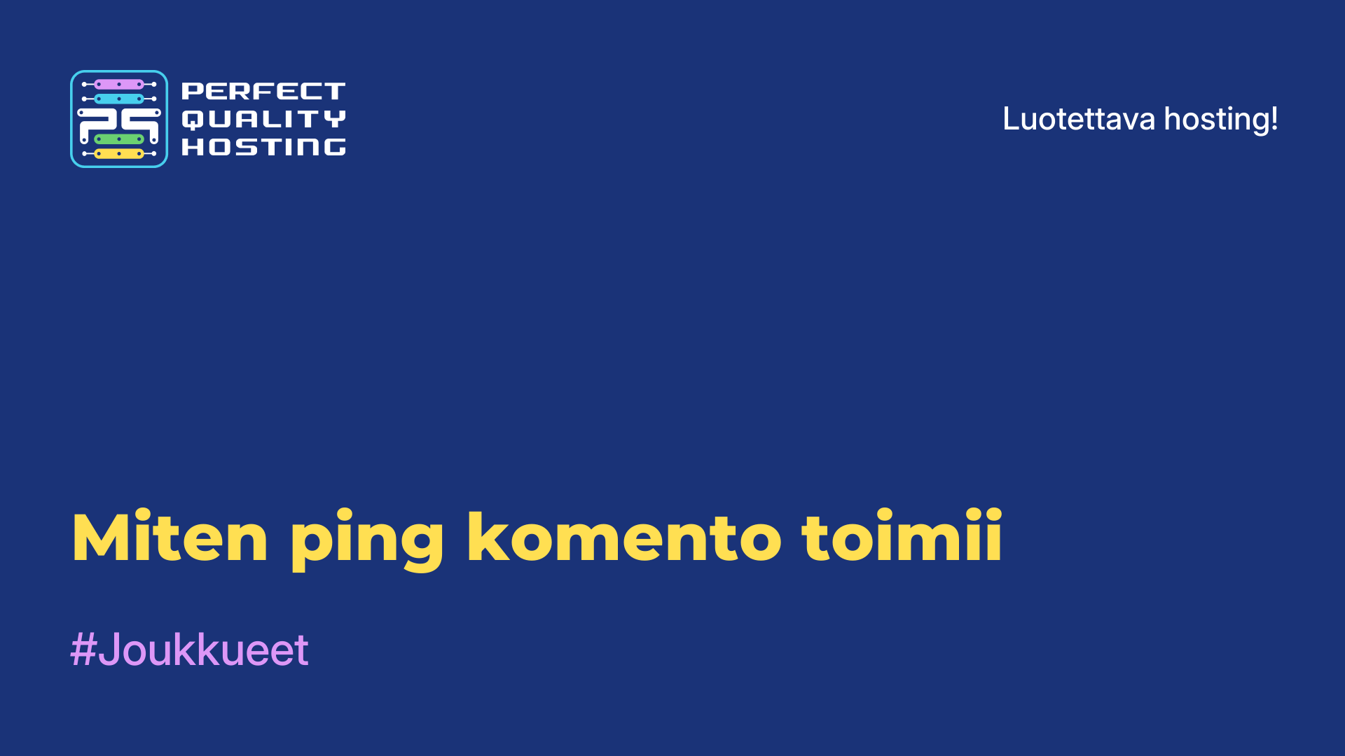 Miten ping-komento toimii