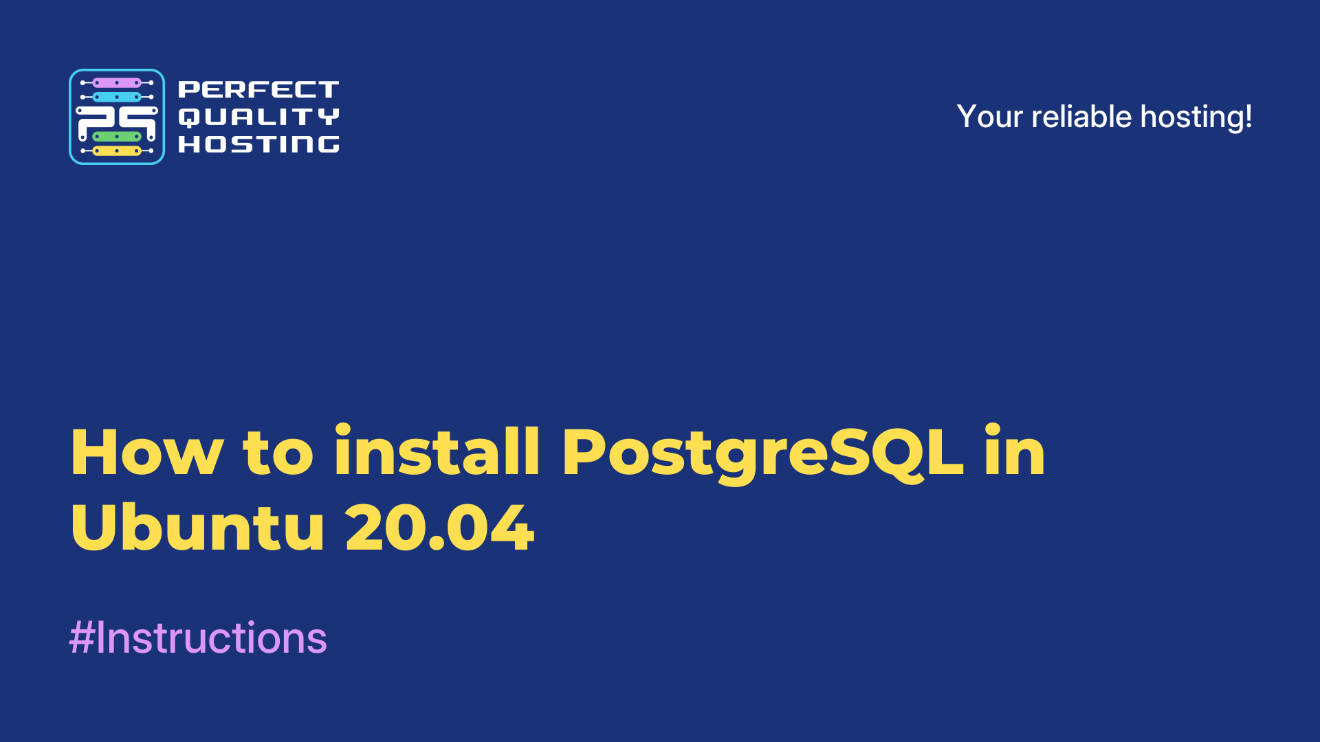 How to install PostgreSQL in Ubuntu 20.04