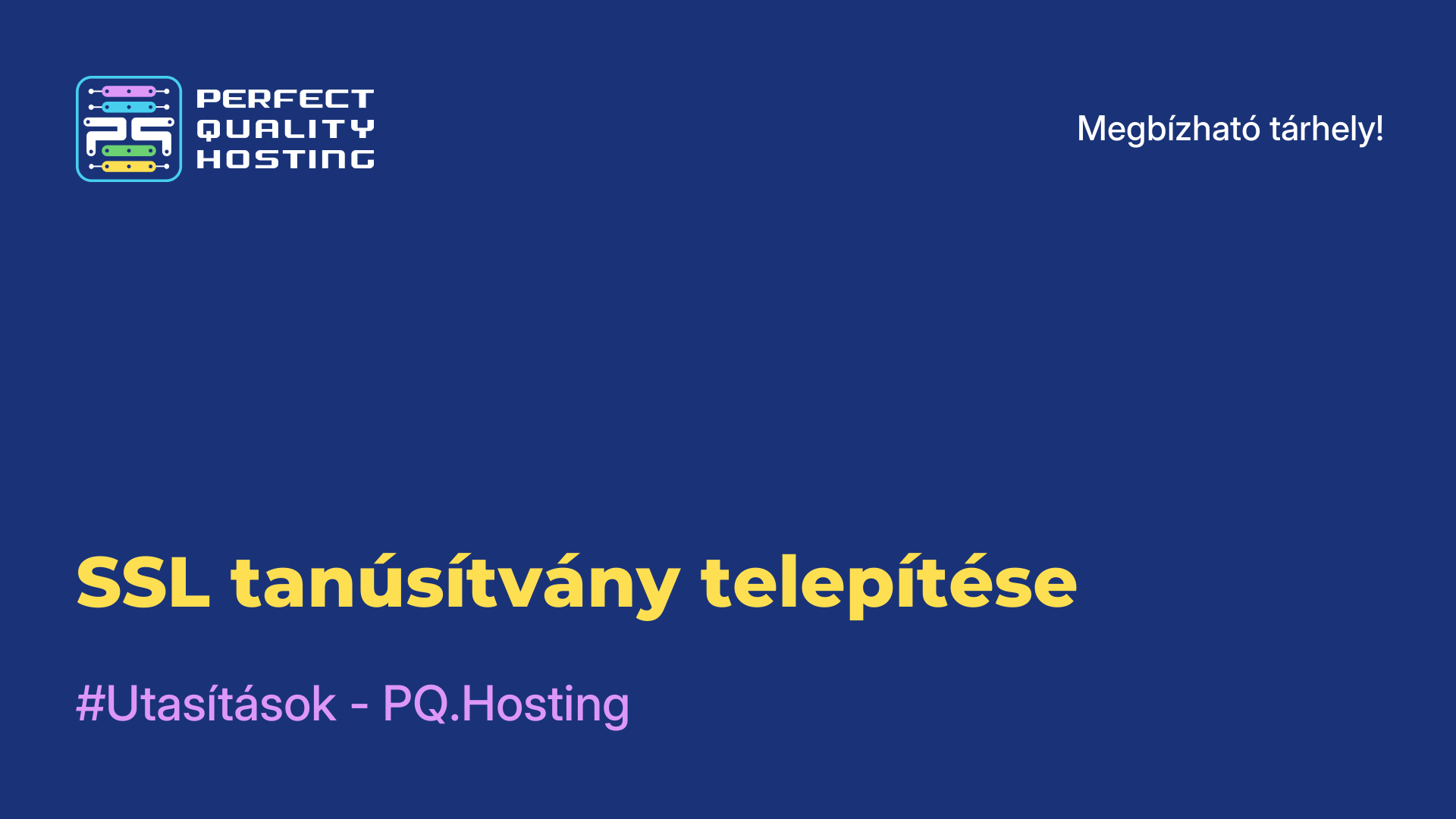 SSL tanúsítvány telepítése