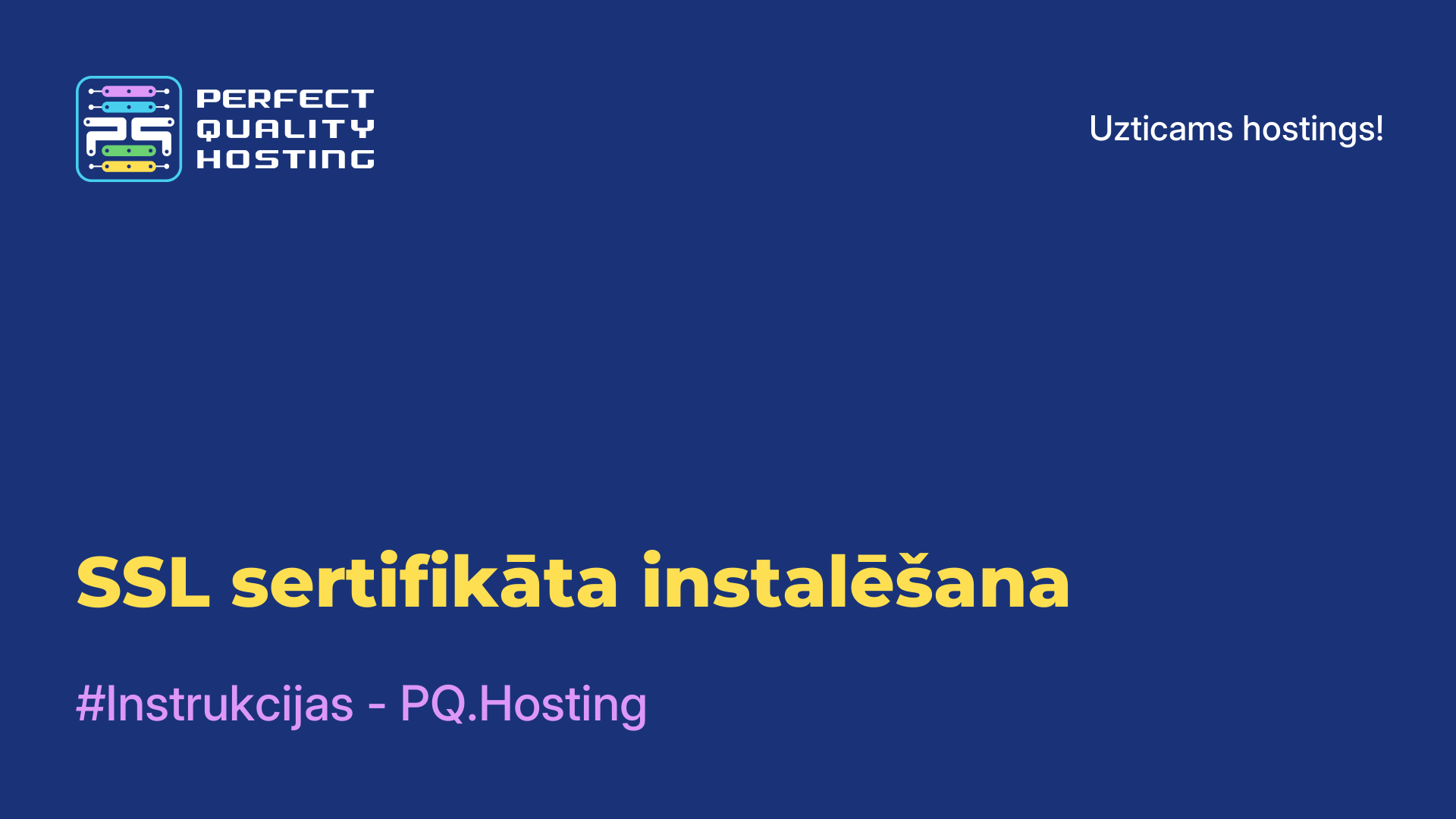 SSL sertifikāta instalēšana