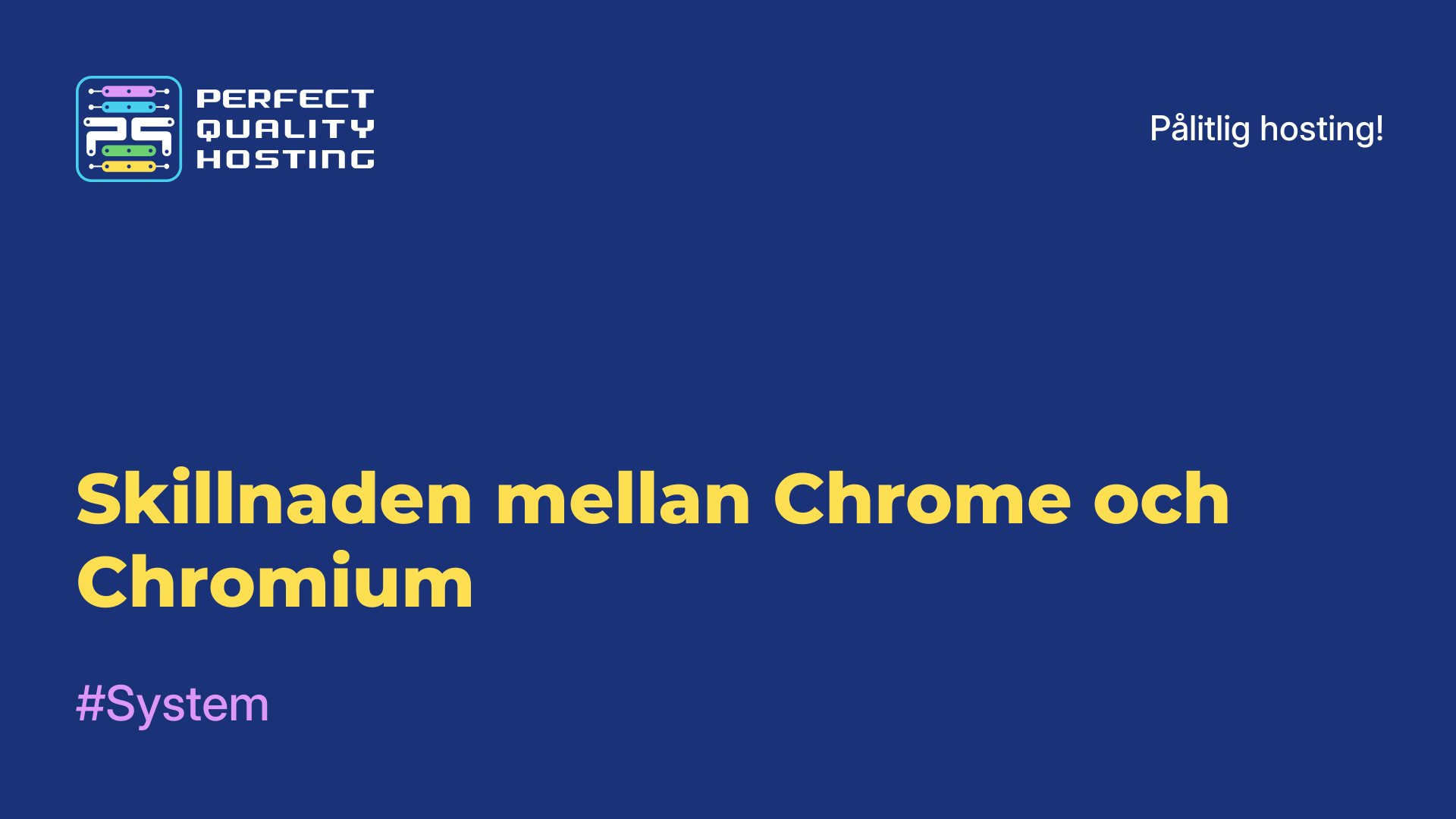 Skillnaden mellan Chrome och Chromium