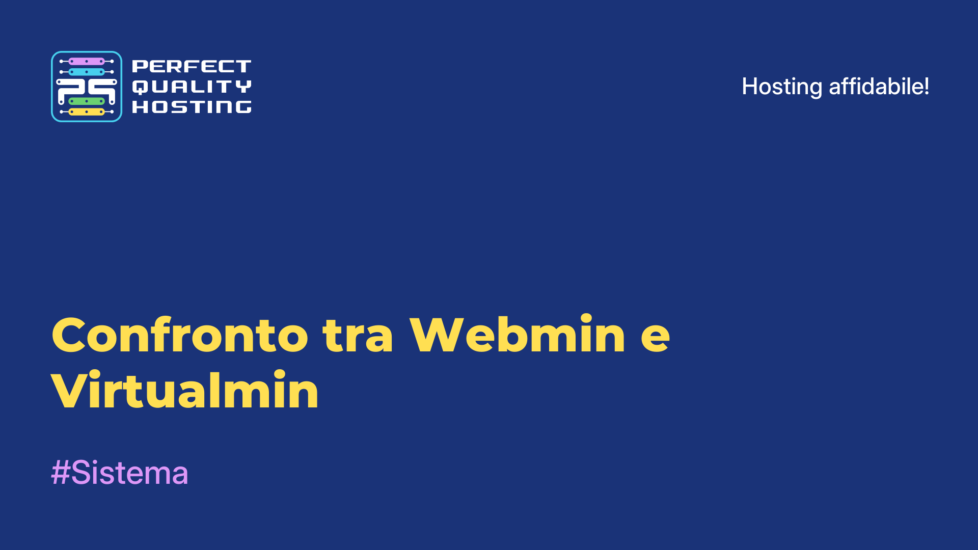 Confronto tra Webmin e Virtualmin