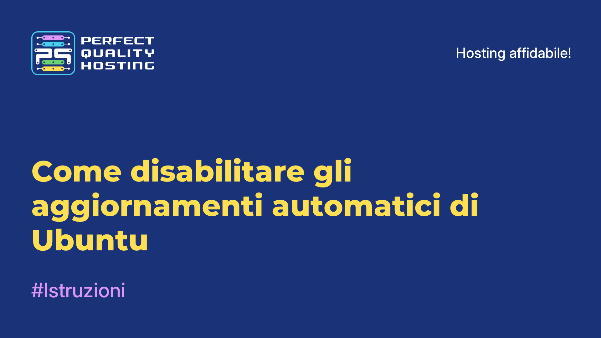 Come disabilitare gli aggiornamenti automatici di Ubuntu