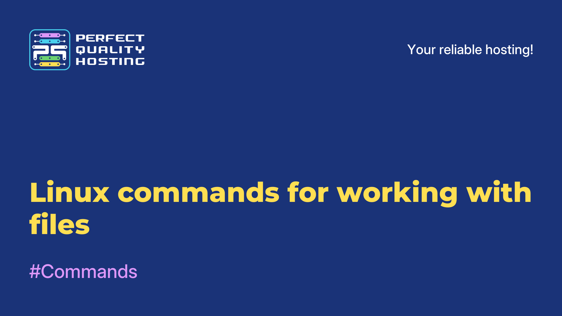 Linux commands for working with files