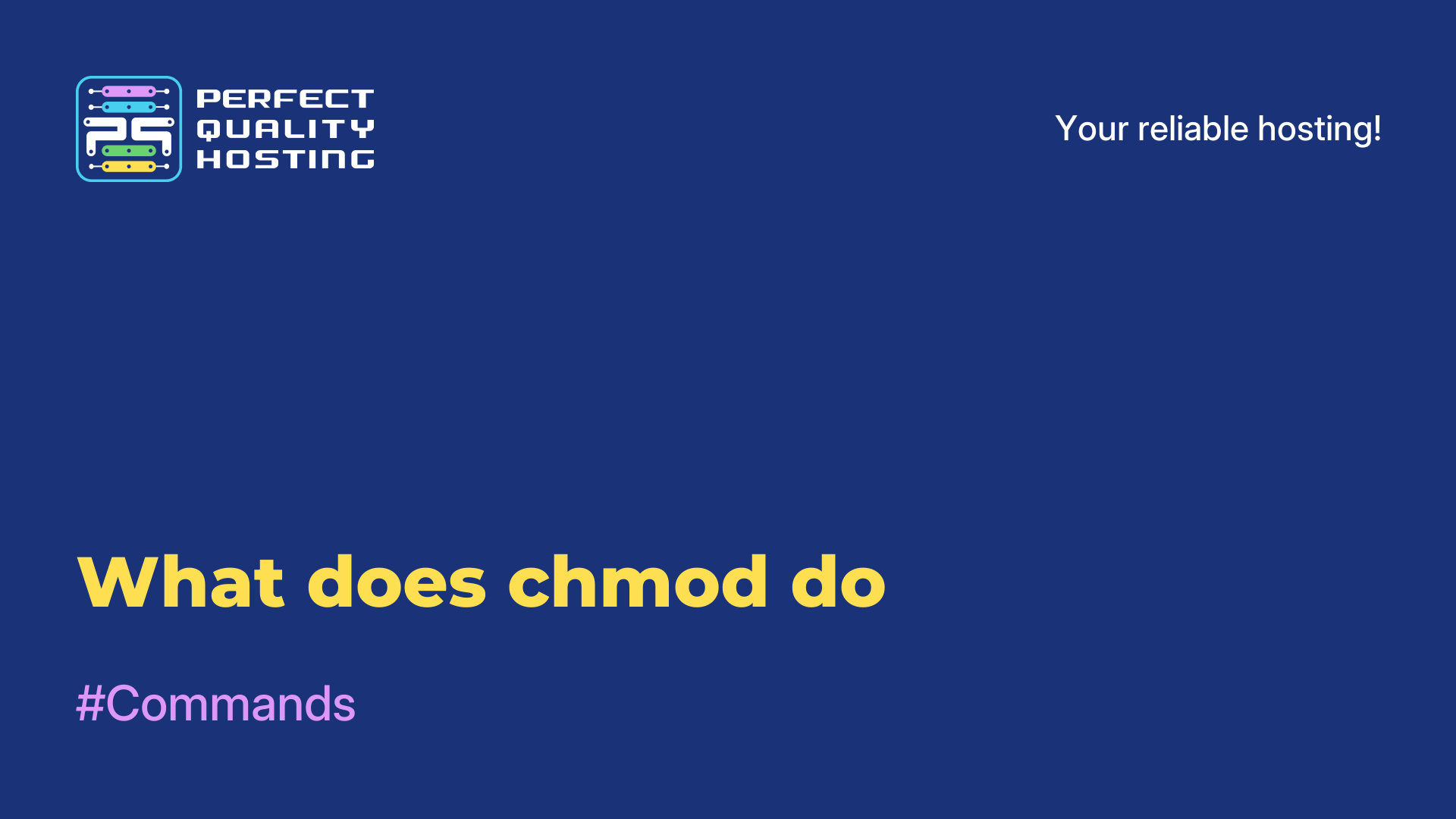 What does chmod do