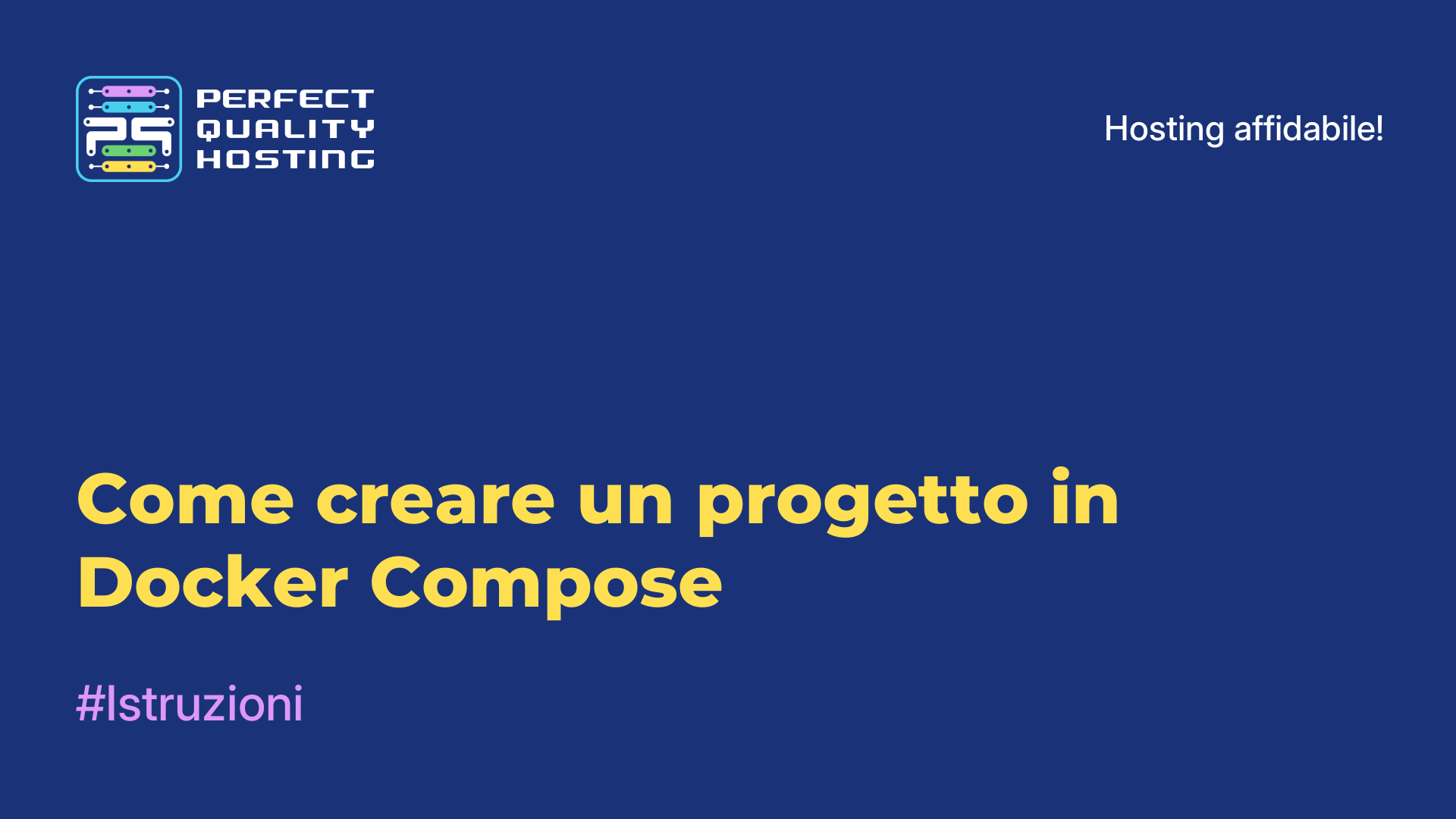 Come creare un progetto in Docker Compose