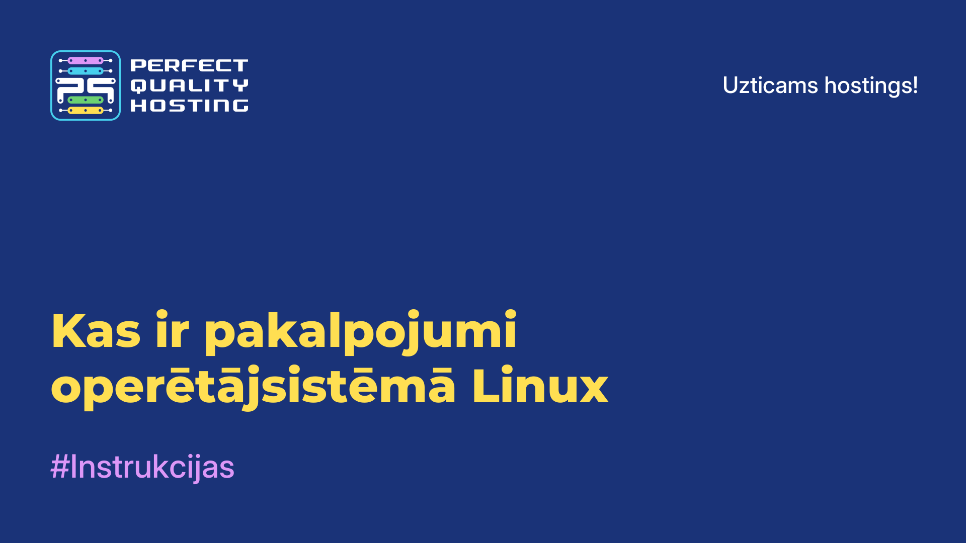 Kas ir pakalpojumi operētājsistēmā Linux