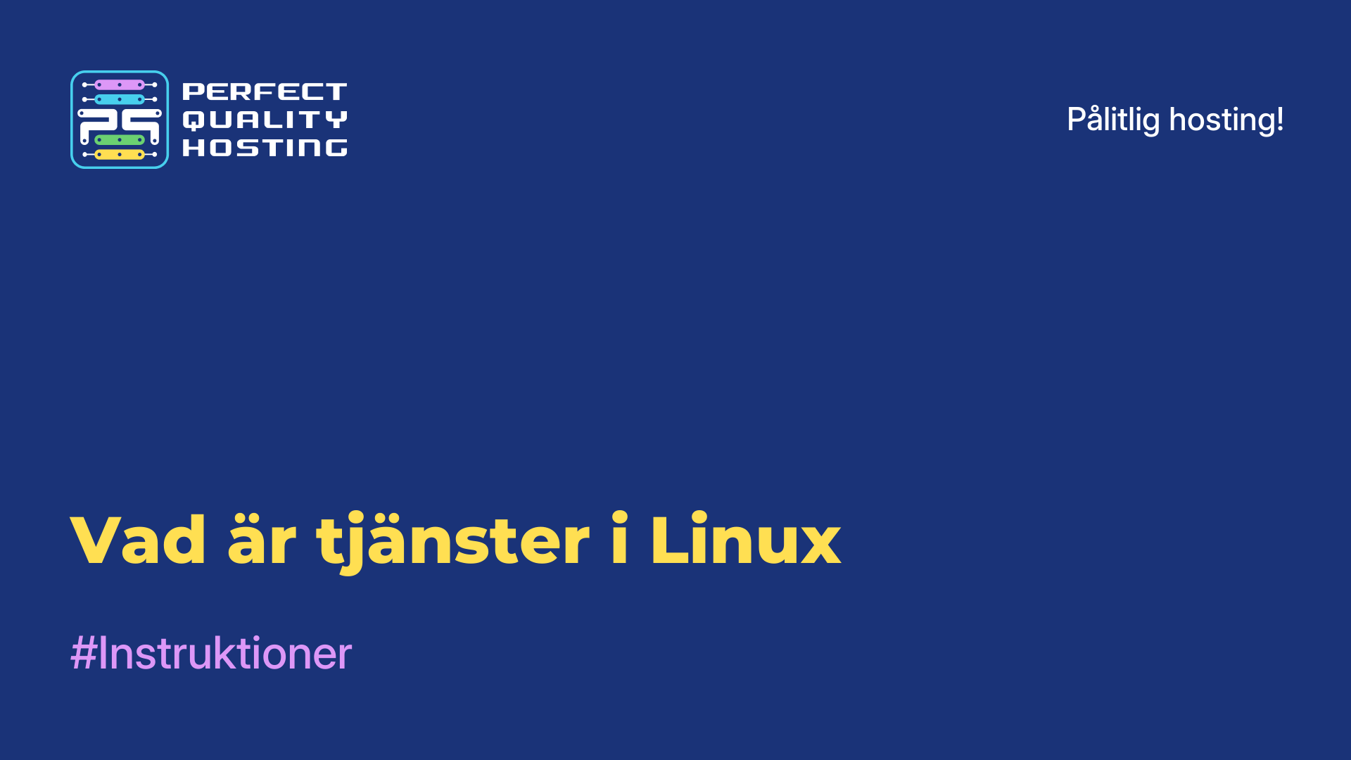 Vad är tjänster i Linux